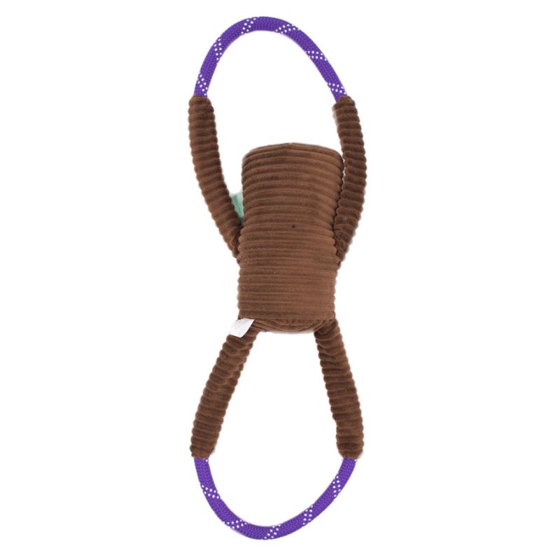 Zippy Paws RopeTugz Zombie Dog Toy - Durable Chew Rope for Aggressive Chewers, Interactive Play & Tug of War - Perfect for Halloween, Pet Costume Parties & Zombie-Themed Playtime