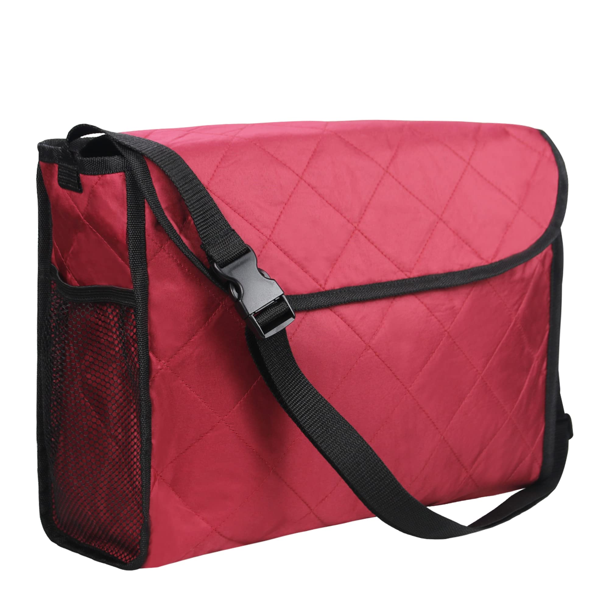Waterproof Wheelchair Rear Back Bag - Durable Storage Backpack for Men & Women, Elderly & Handicap Accessories (Wine Red) - Perfect for Daily Use, Travel & Outdoor Activities