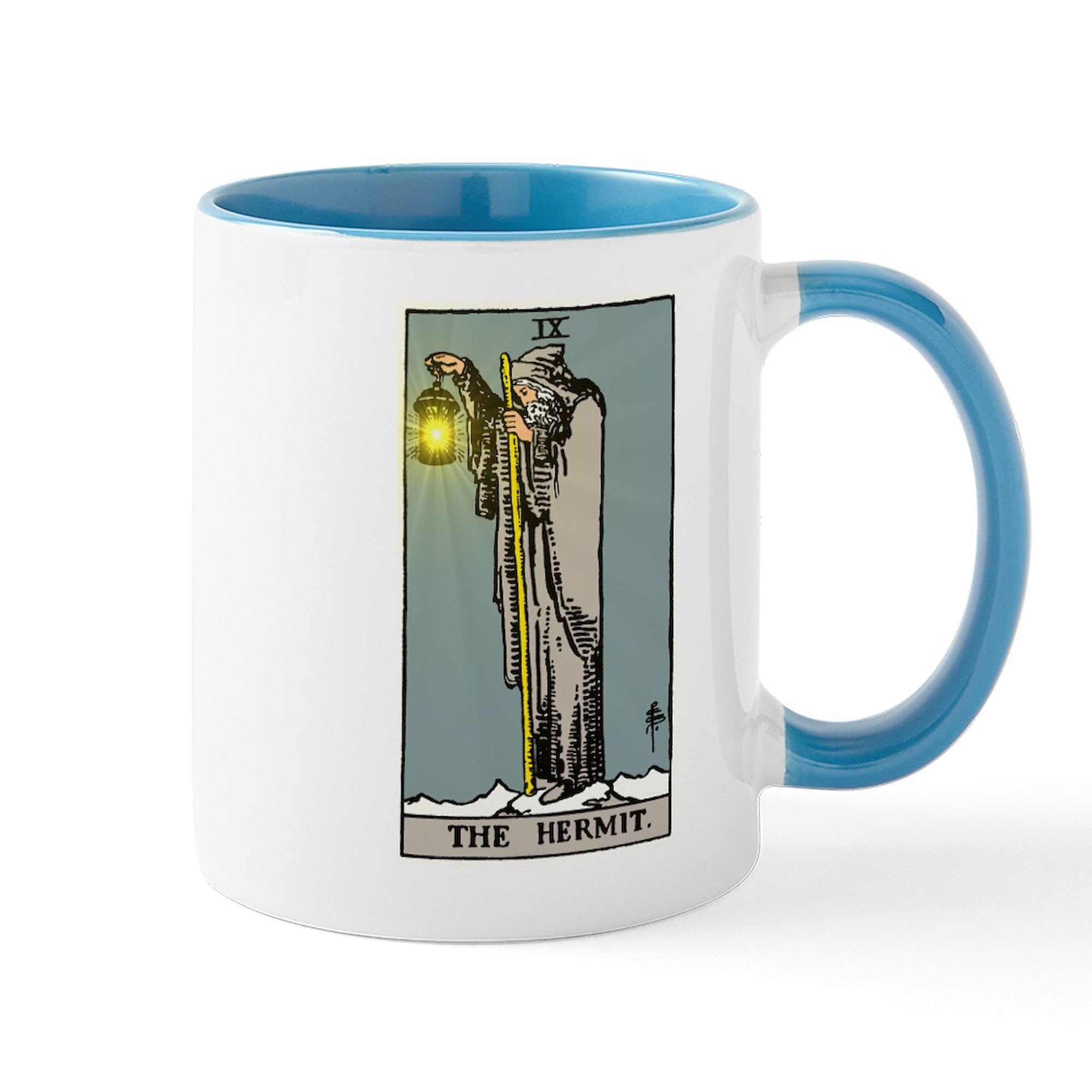 Hermit Tarot Ceramic Coffee Mug 11 oz (325 ml) - Perfect for Tea, Coffee & Hot Drinks - Unique Gift for Tarot Lovers & Spiritual Seekers