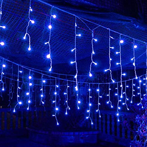 120 LED Solar Fairy String Lights - Waterproof Outdoor Christmas Wedding Party Garden Decor - BU Plug-in LED Bulb Lights for Patio, Yard, and Holiday Decoration
