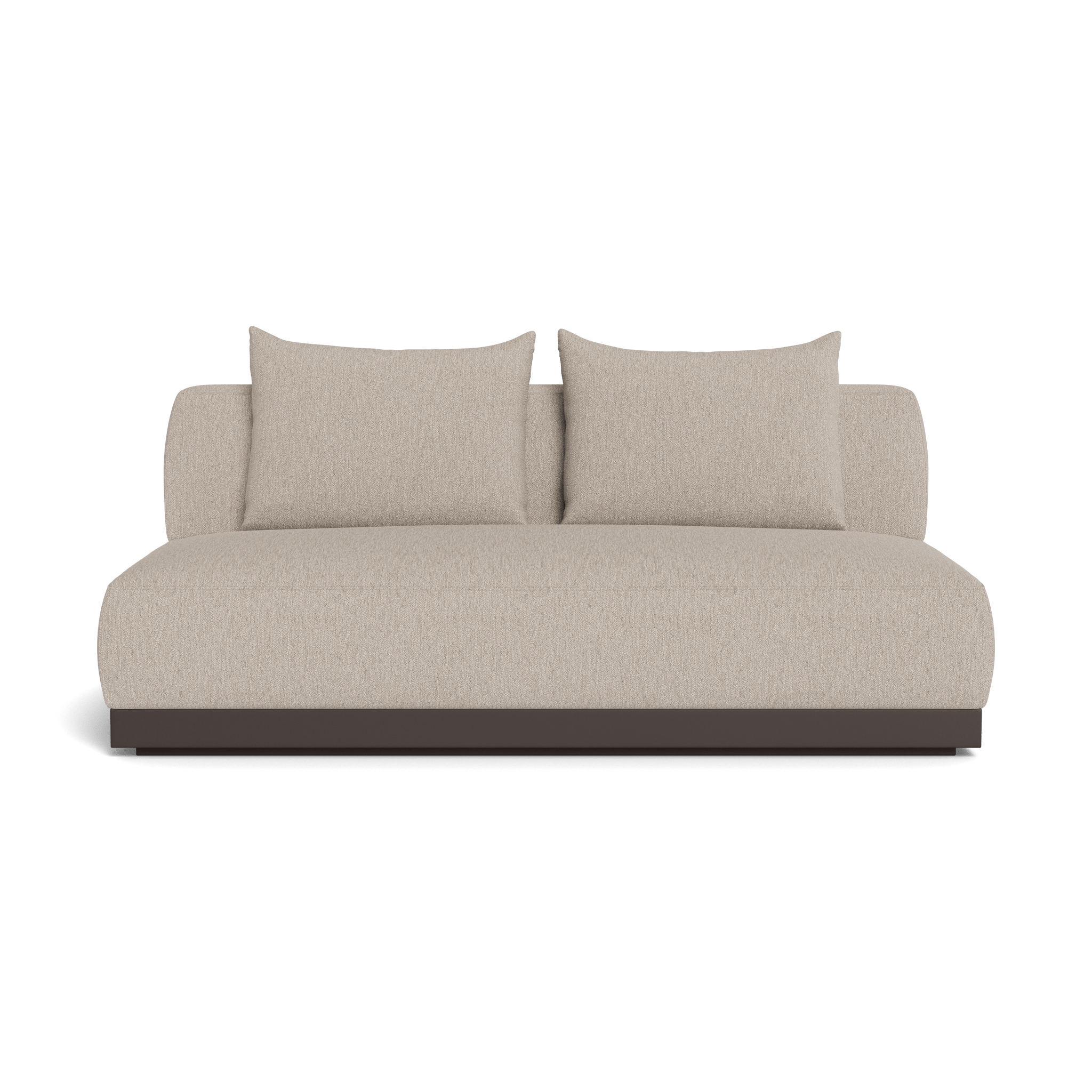 Amalfi 2-Seat Armless Sofa - Modern Loveseat for Small Spaces, Living Room, Apartment & Office - Comfortable Compact Couch for Relaxing & Entertaining