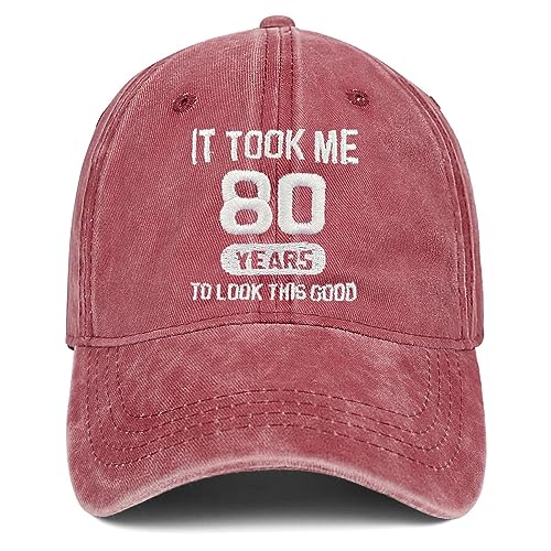 Took 80 Years-red-embroidered