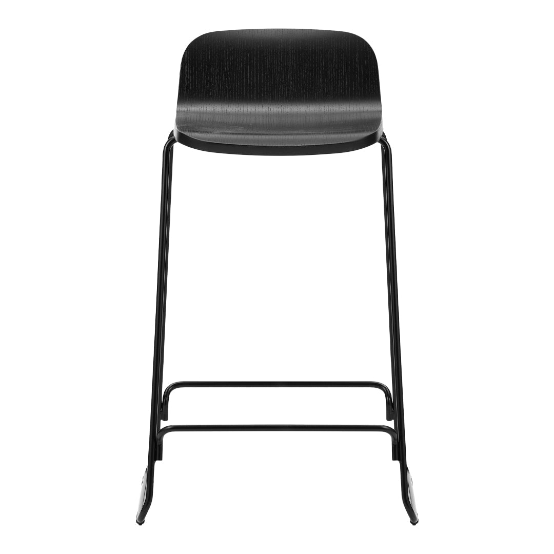 Modern Kitchen Counter Stool with Back Support - Adjustable Height Bar Stool for Breakfast Nook, Kitchen Island & Home Bar - Comfortable & Stylish Seating