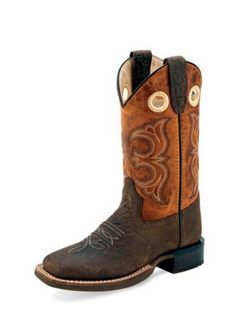 Old West Boots for Boys - Pull-On Western Boots with Holes (Big Kid) - Perfect for Cowboy Costumes, Rodeo Events & Western-Themed Parties