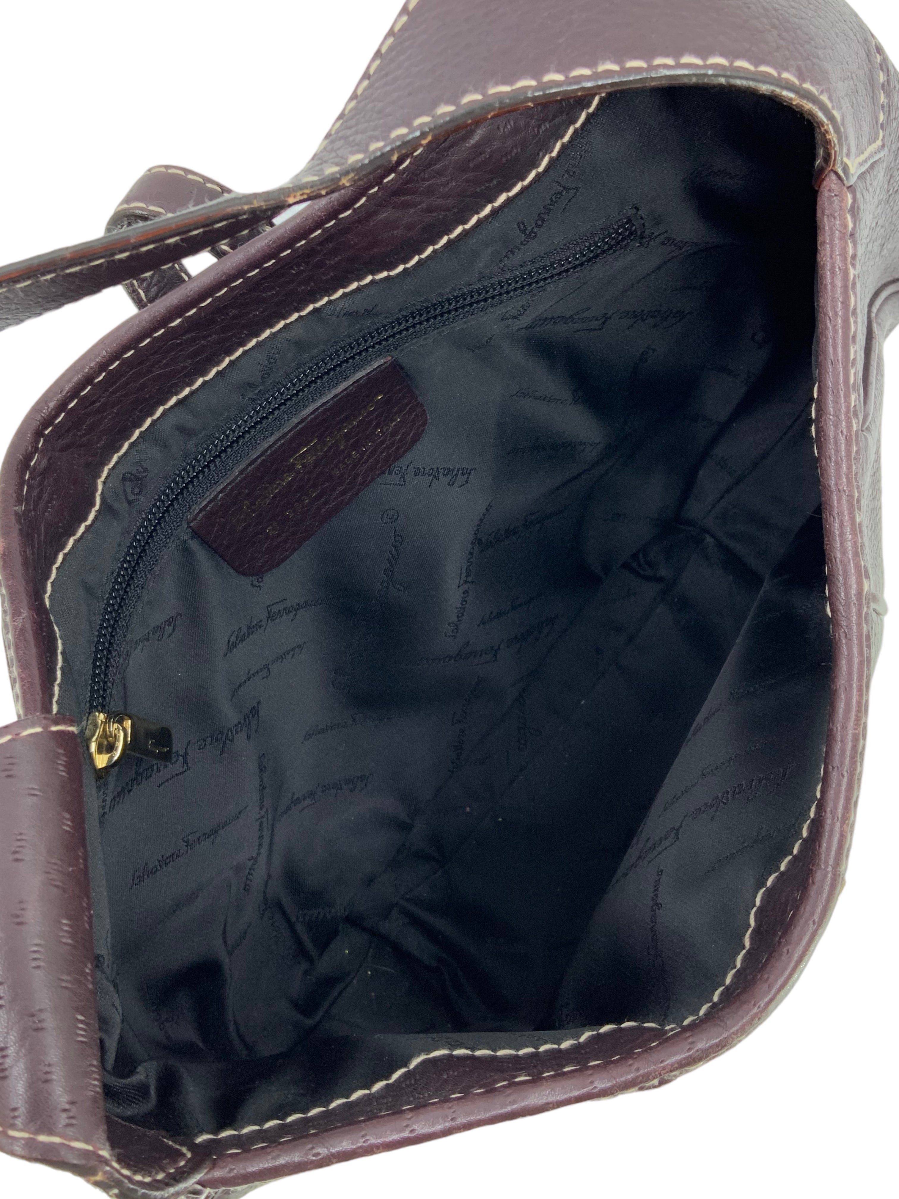 Salvatore Ferragamo Genuine Leather Hobo Handbag for Women - Stylish Shoulder Bag for Work, Travel & Everyday Use