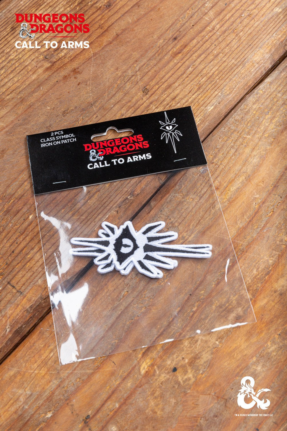 Dungeons & Dragons Warlock Class Symbol Patch Set - Embroidered Iron-On Badges for Cosplay, Costumes & Backpacks | Perfect for D&D Fans & RPG Lovers