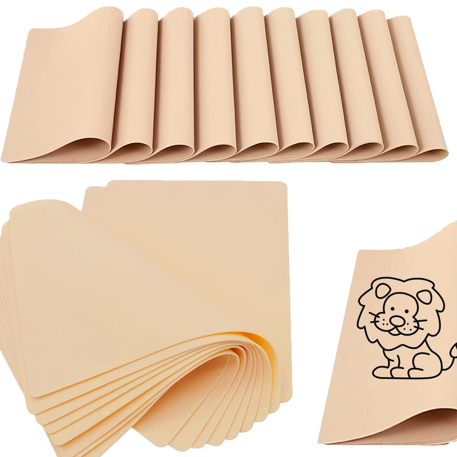 10pcs Double-Sided Fake Skin Practice Pads - Realistic Tattoo Training Skin for Beginners & Professionals - Perfect for Tattoo Artists, Students & Home Practice