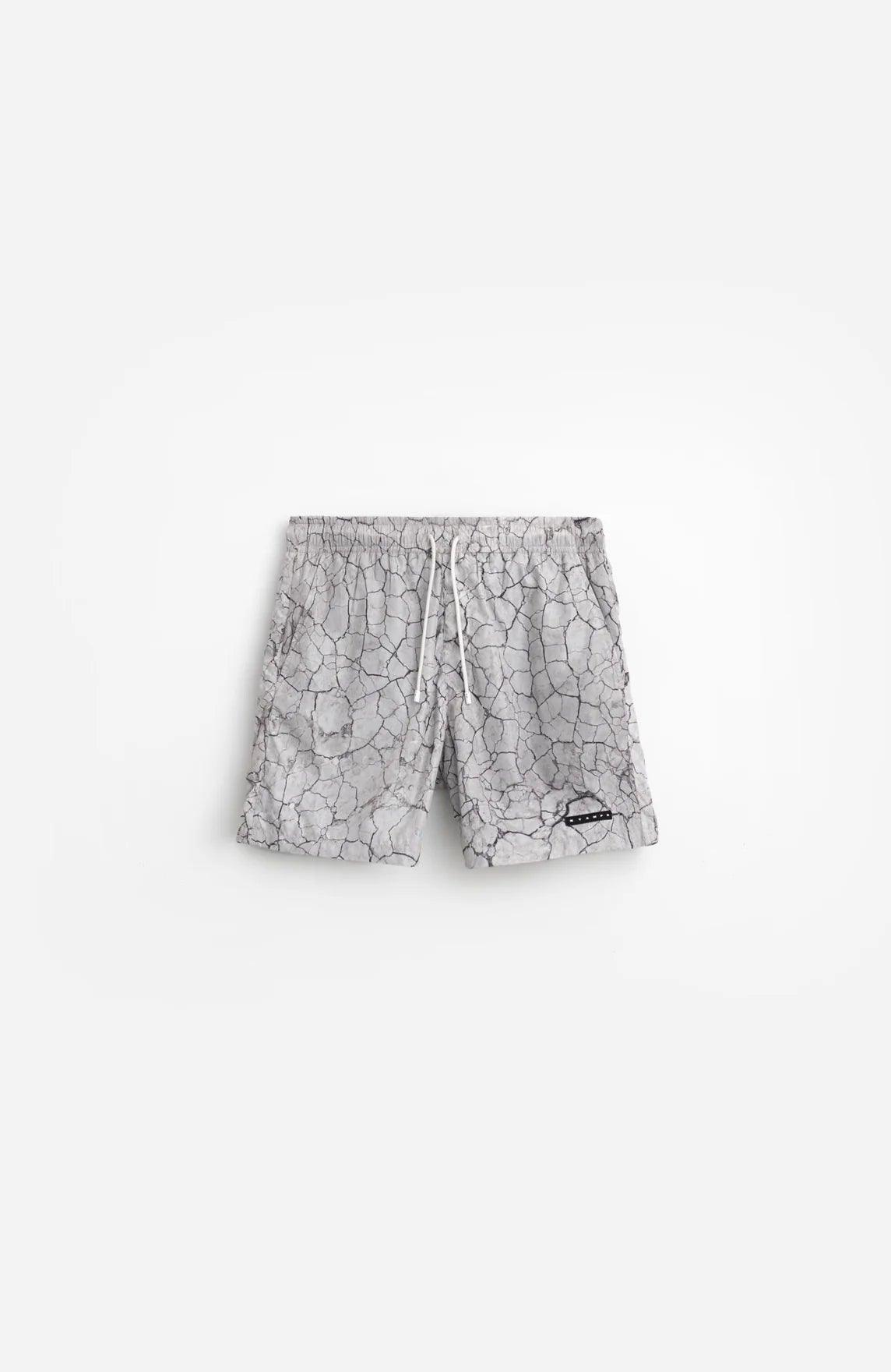 STAMPD Men's Cracked Sand Swim Trunk - Quick Dry Board Shorts for Beach, Pool & Summer Vacation