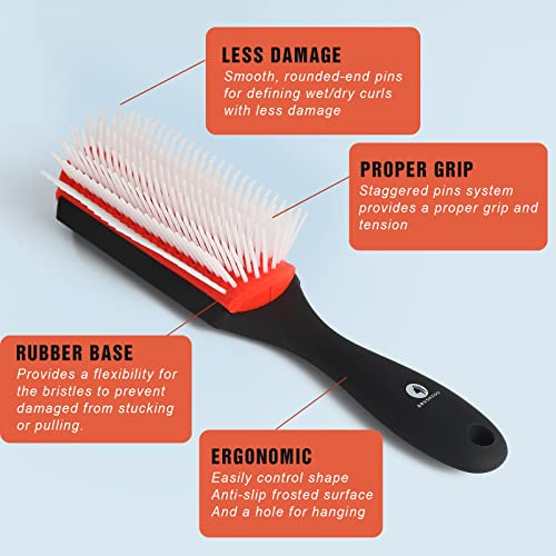 Detangling Hair Brush Set with Hair Spray Bottle - Gentle Knot-Free Styling for Kids & Adults - Perfect for Wet & Dry Hair, Travel & Home Use