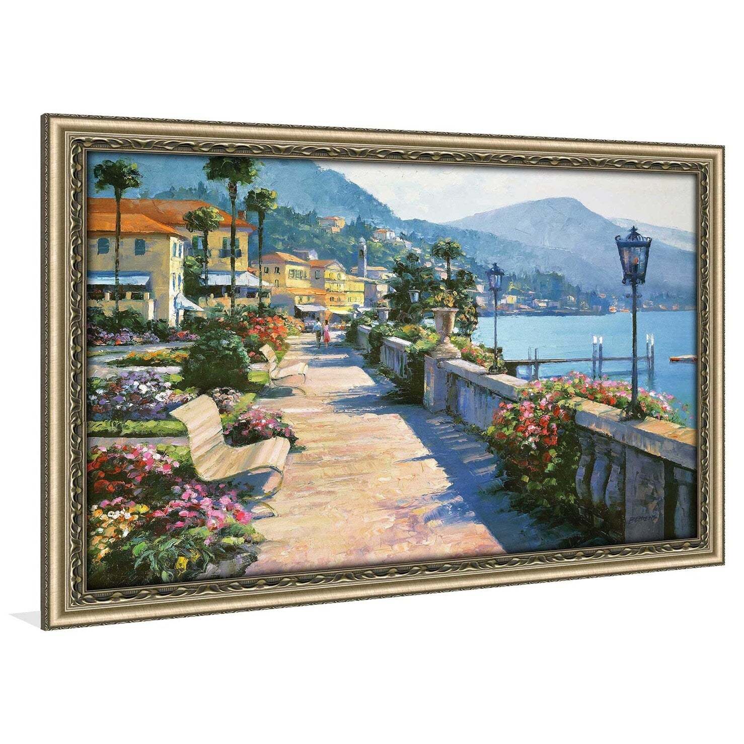 Bellagio Promenade by Howard Behrens - Premium Acrylic Wall Art Print - Elegant Home & Office Decor for Living Room, Bedroom, or Gallery Display