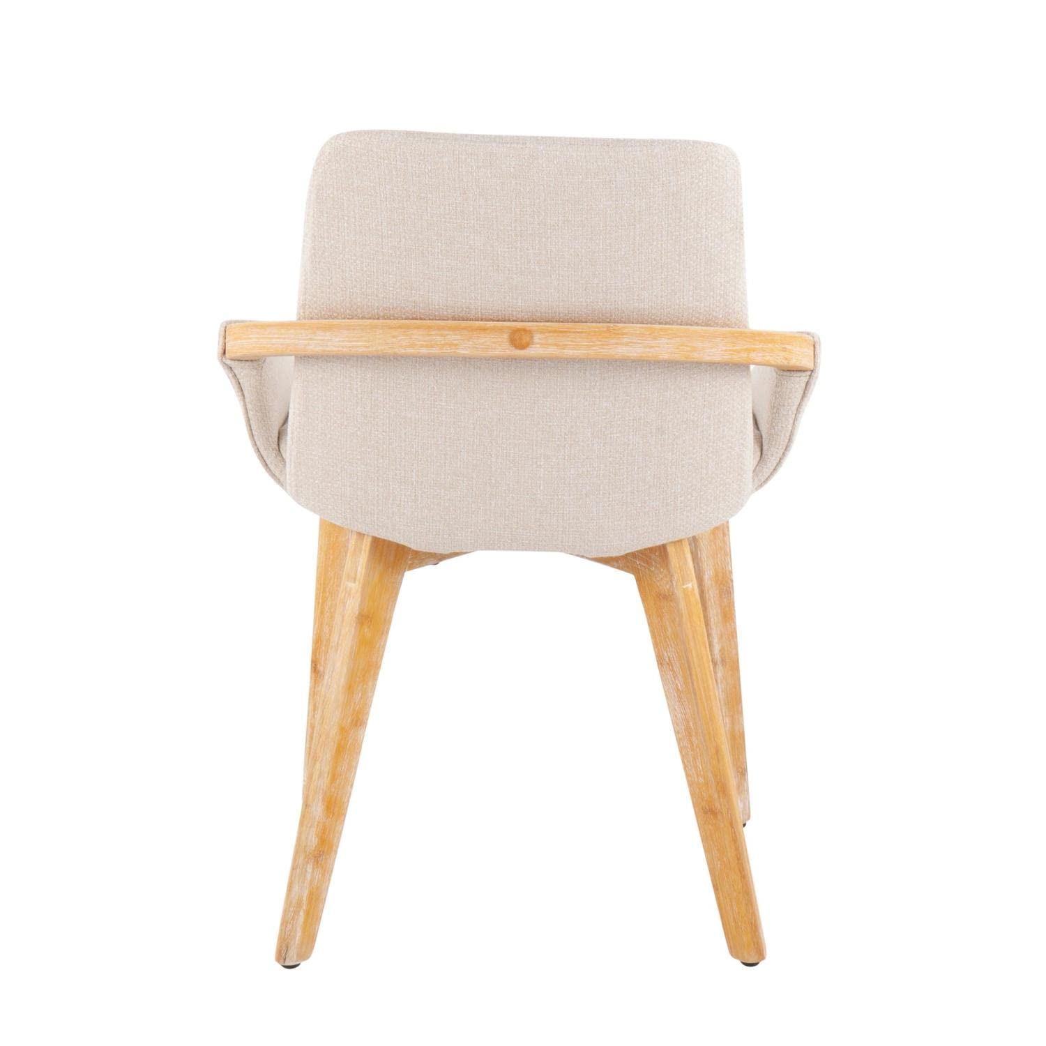 LumiSource Cosmo Chair - Modern Upholstered Dining Chairs Set of 2, Mid-Century Style Kitchen Chairs with Padded Seat for Dining Table - Perfect for Home, Restaurant and Office Use