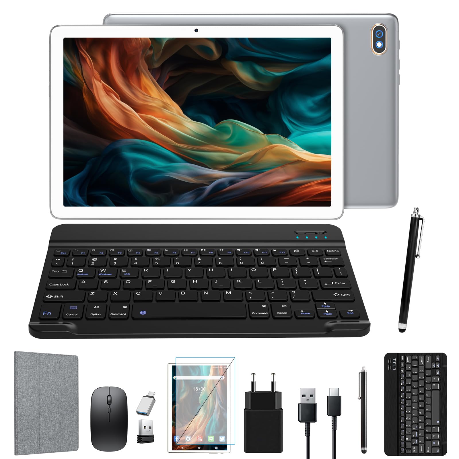 2025 Latest Android Tablet with 5G+2.4G WiFi | Octa-Core 128GB ROM (Expandable to 1TB) | 10.1