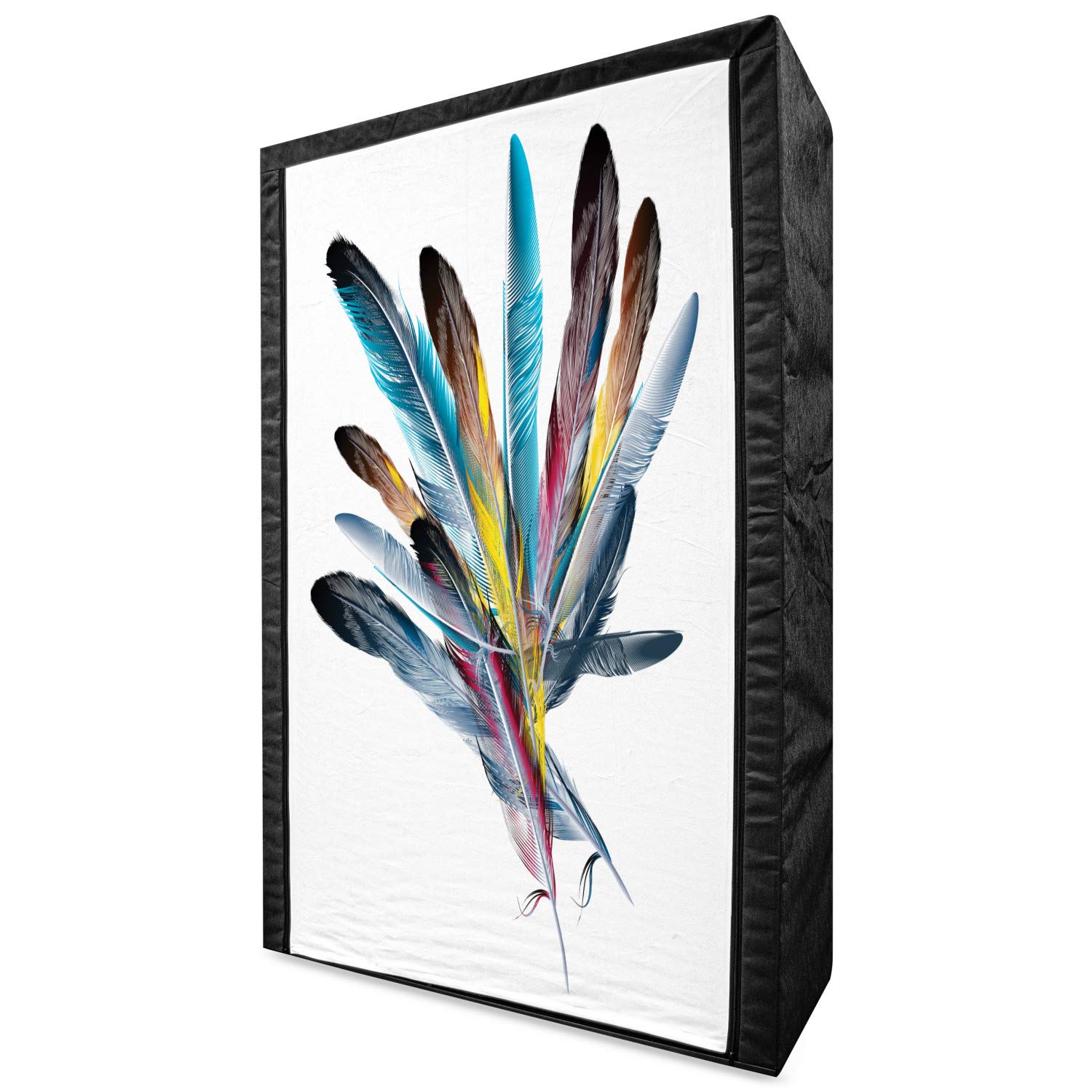Ambesonne Floral Portable Fabric Wardrobe - 42.5