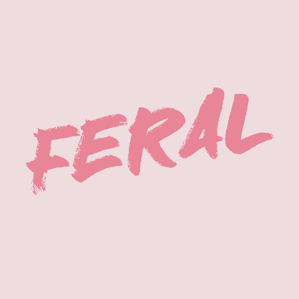 Women's Feral Boyfriend Fit T-Shirt - Light Pink | Oversized Comfortable Cotton Tee for Casual Wear, Lounge & Street Style