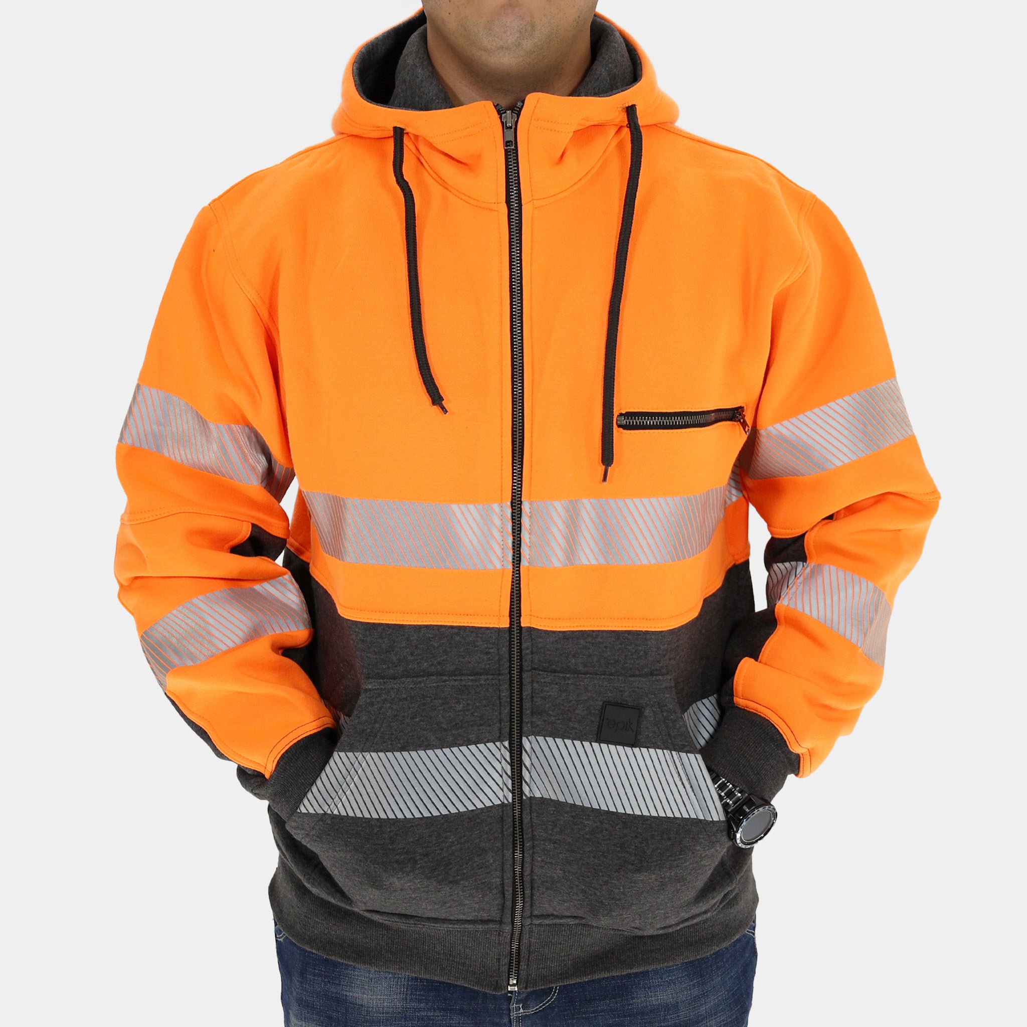 Peak 2.0 Zip Up Hoodie for Men & Women - Lightweight Fleece Jacket with Front Pockets | Perfect for Running, Hiking & Outdoor Activities