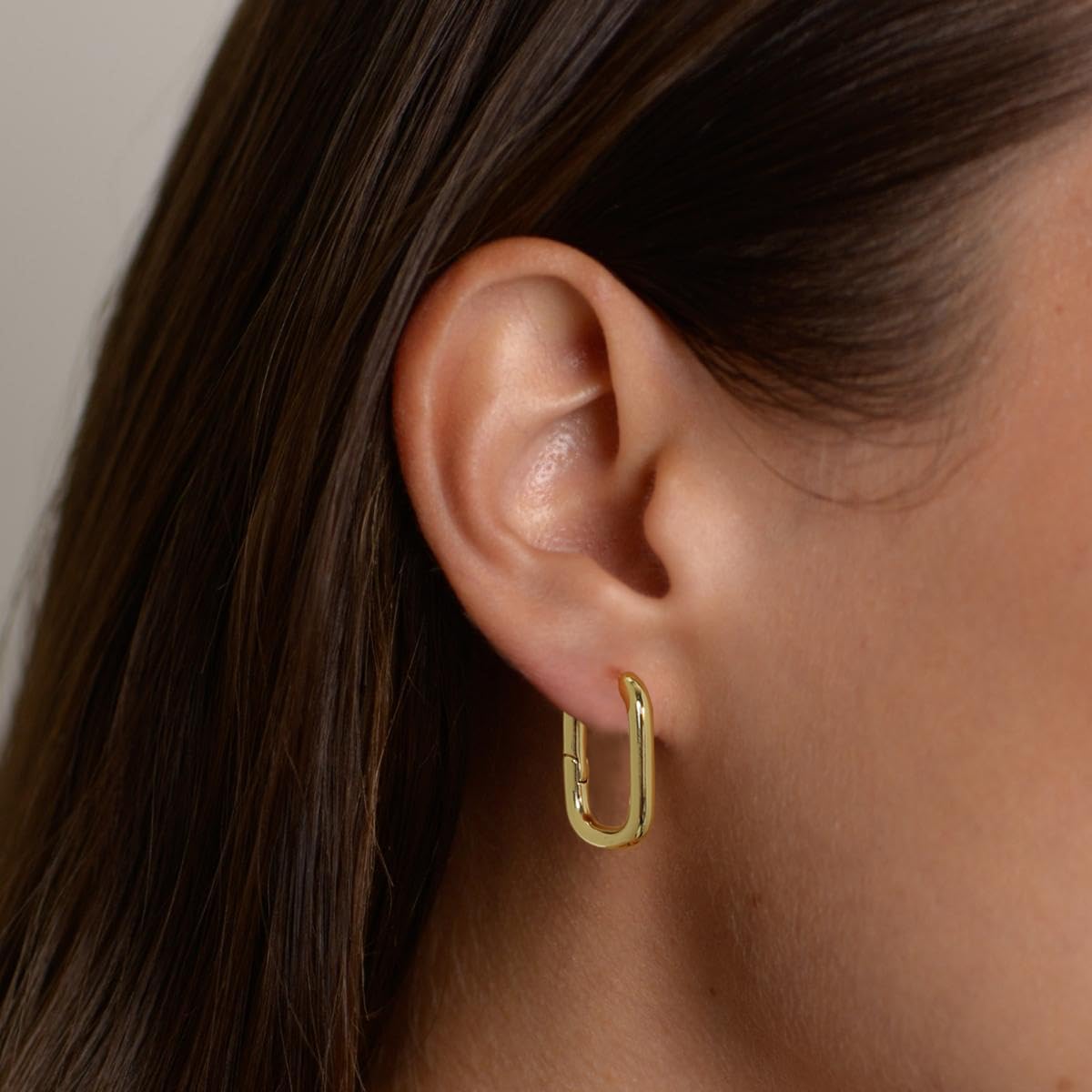 14K Gold Plated Hoop Earrings for Women - Hypoallergenic Chunky Huggie Earrings with CZ Stones | Trendy Dainty Gold Jewelry Gifts for Her | Perfect for Everyday Wear, Parties & Special Occasions