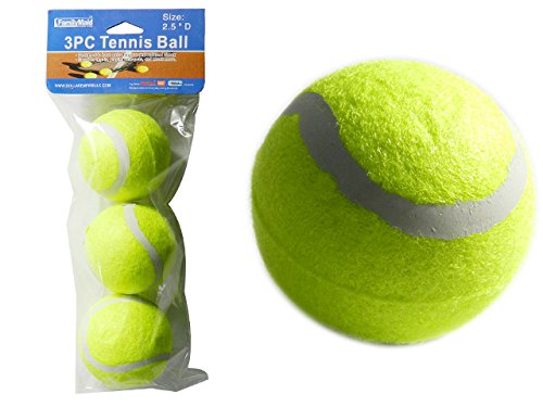 Premium 3-Piece Tennis Balls (2.5 Inch) - Pack of 96 - High Bounce for Training & Recreational Play - Perfect for Tennis Courts, Backyard Games & Dog Fetching