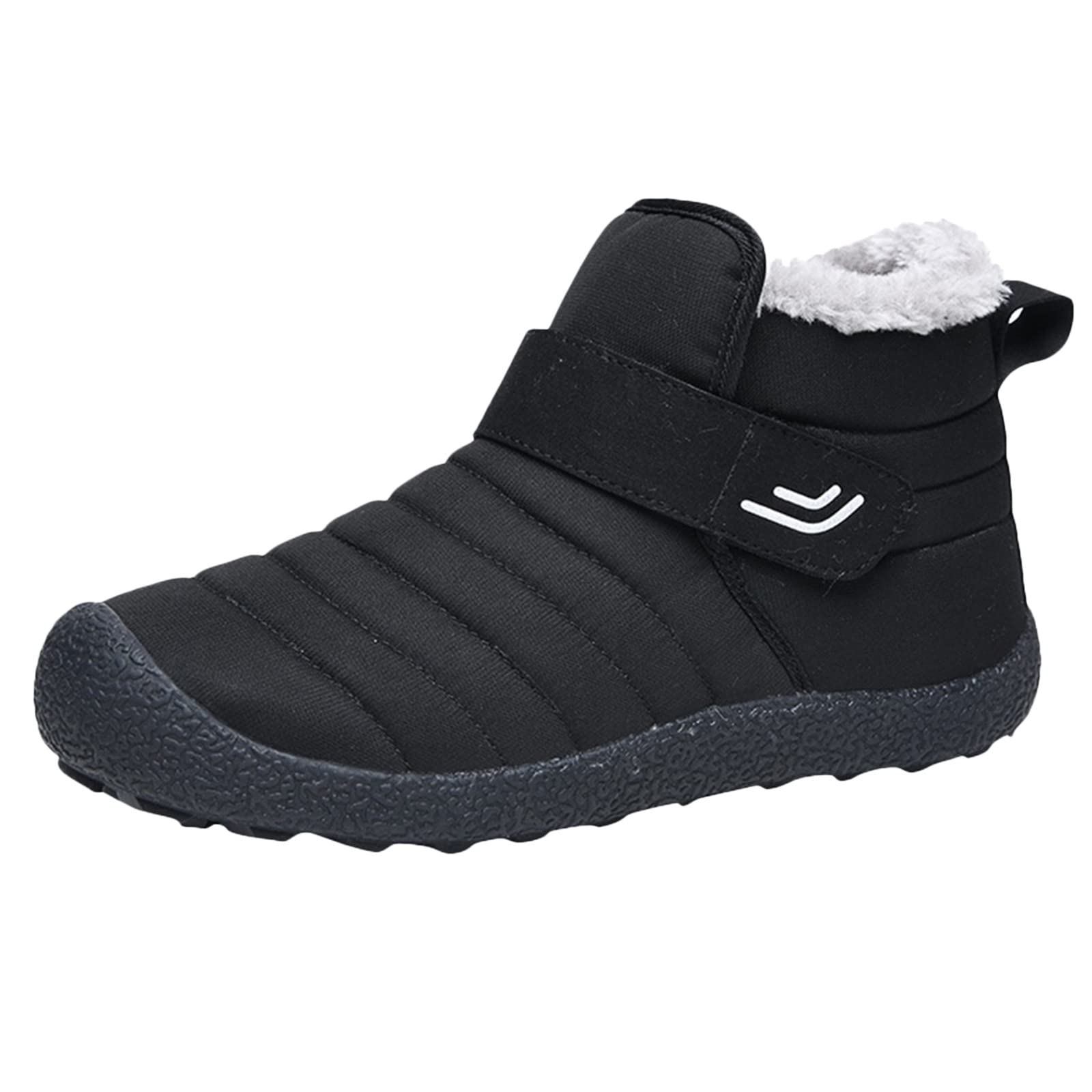 **Men's & Women's Winter Snow Boots - Waterproof Velvet Hook & Loop Mountaineering Boots for Hiking, Outdoor Activities - Warm Couples Snow Boots for Cold Weather**