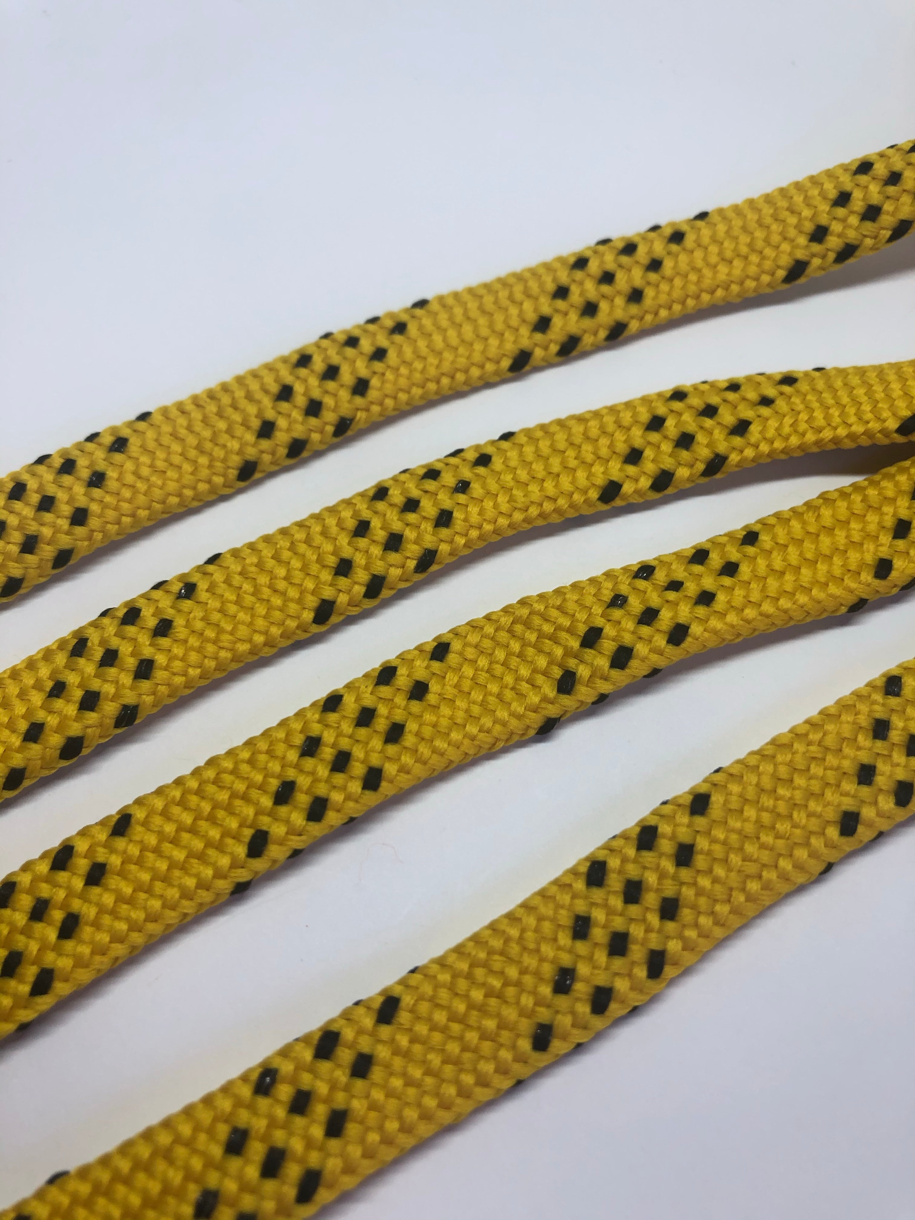 Premium Sport Laces - High-Performance Yellow & Black Shoelaces for Running, Basketball & Workout Shoes - Durable & Non-Slip Design for Active Lifestyles