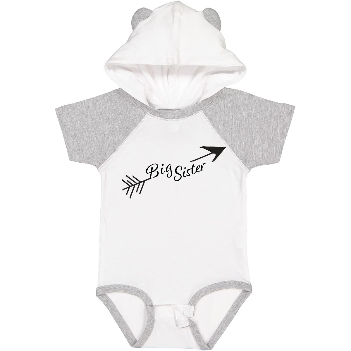 Inktastic Big Sister Arrow Baby Bodysuit - Cute Matching Outfit for Siblings & Family Photos | Soft Cotton Onesie for Newborns & Infants