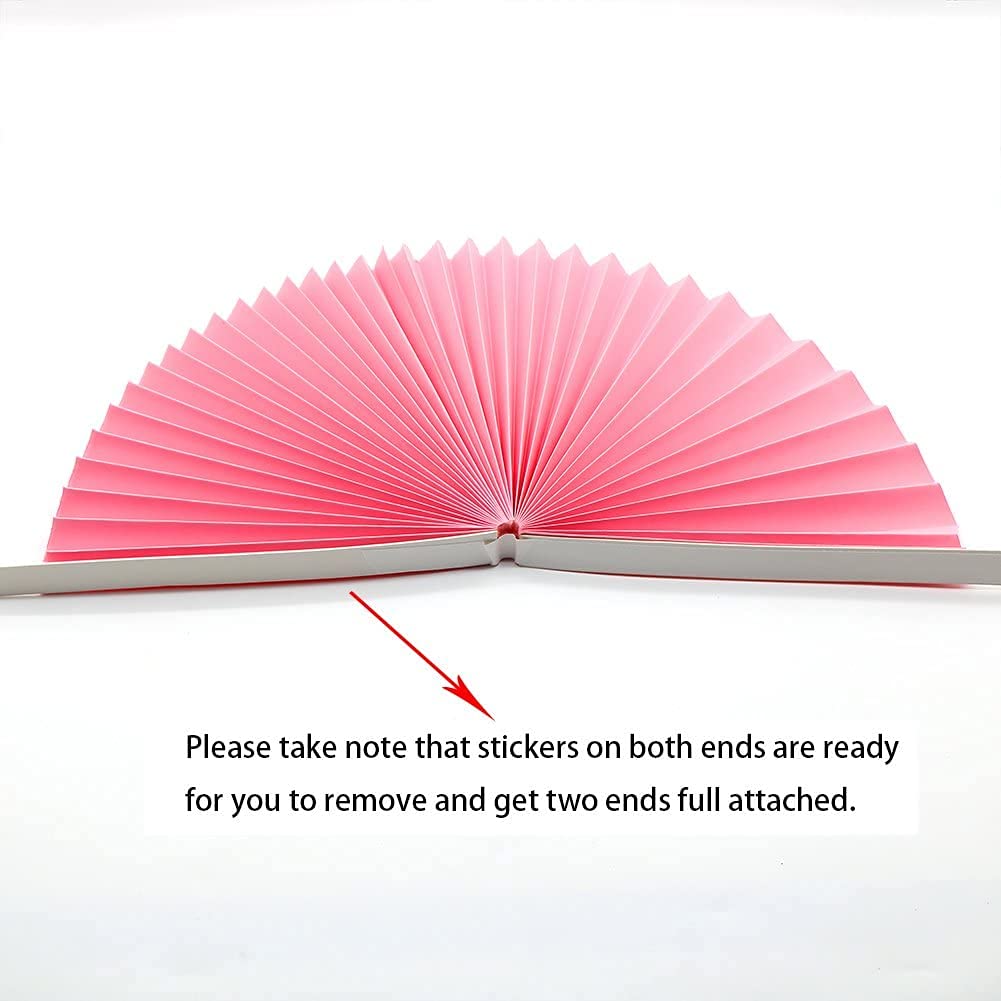 6 Pack Hot Pink Paper Fans Set - Party Decorations for Birthday, Wedding, Graduation Events - Perfect for Home, Office & Event Decor
