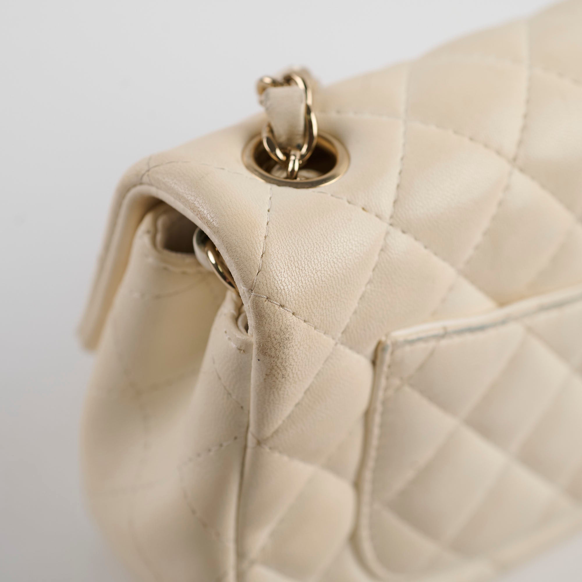 Chanel Mini Rectangular Cream Lambskin Crossbody Bag with Microchip - Luxury Designer Handbag for Women, Perfect for Parties, Dating & Everyday Use