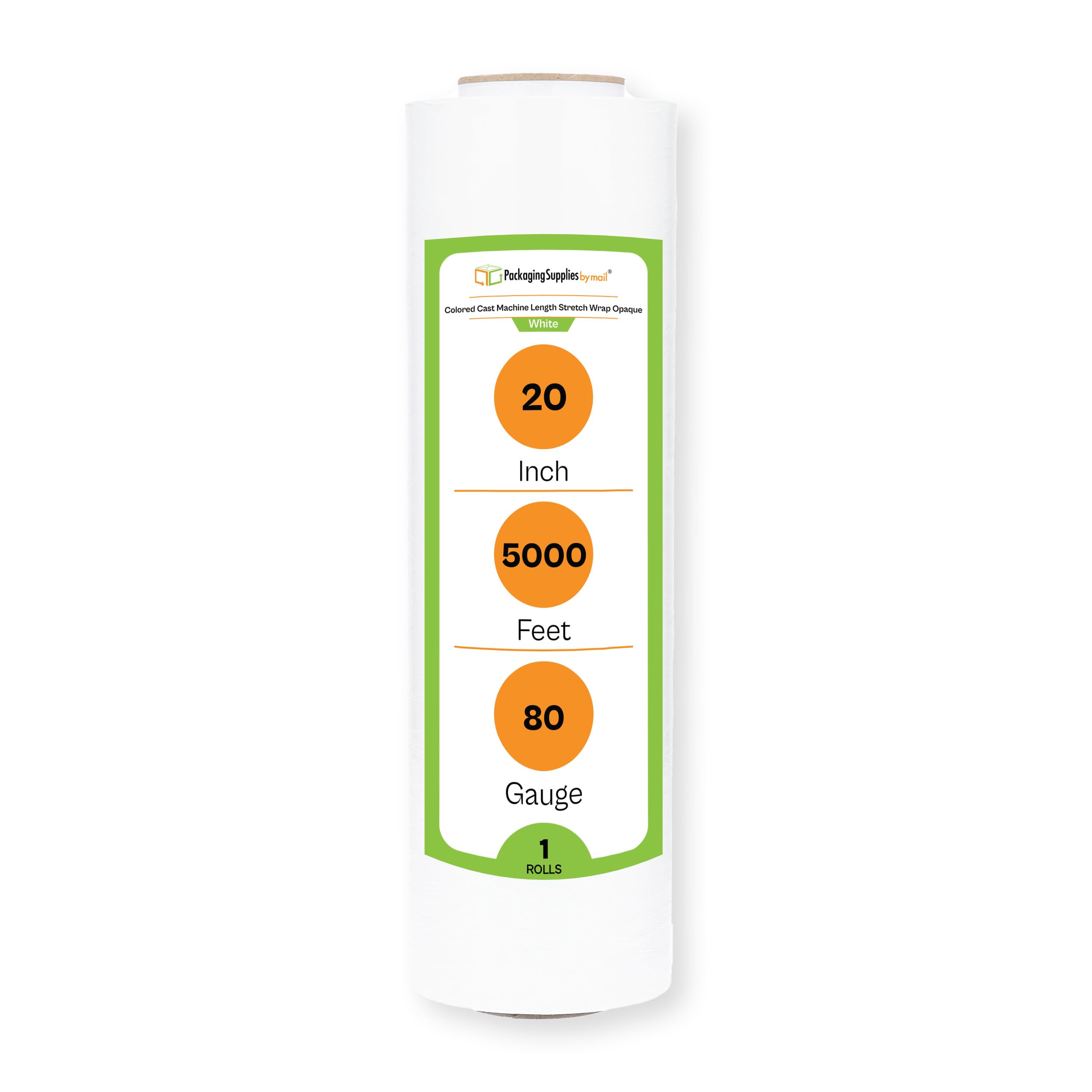 PSBM Machine White Stretch Wrap - 1 Pack (20