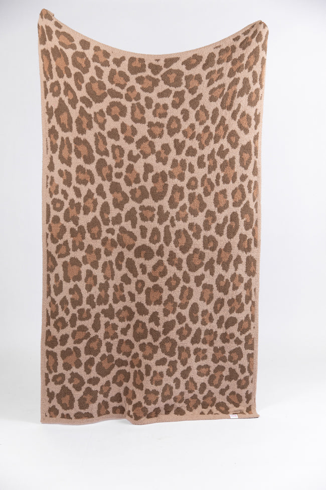 Dark Leopard Print Fleece Blanket - Super Soft & Cozy Throw for Bed, Couch & Outdoor Use - Final Sale