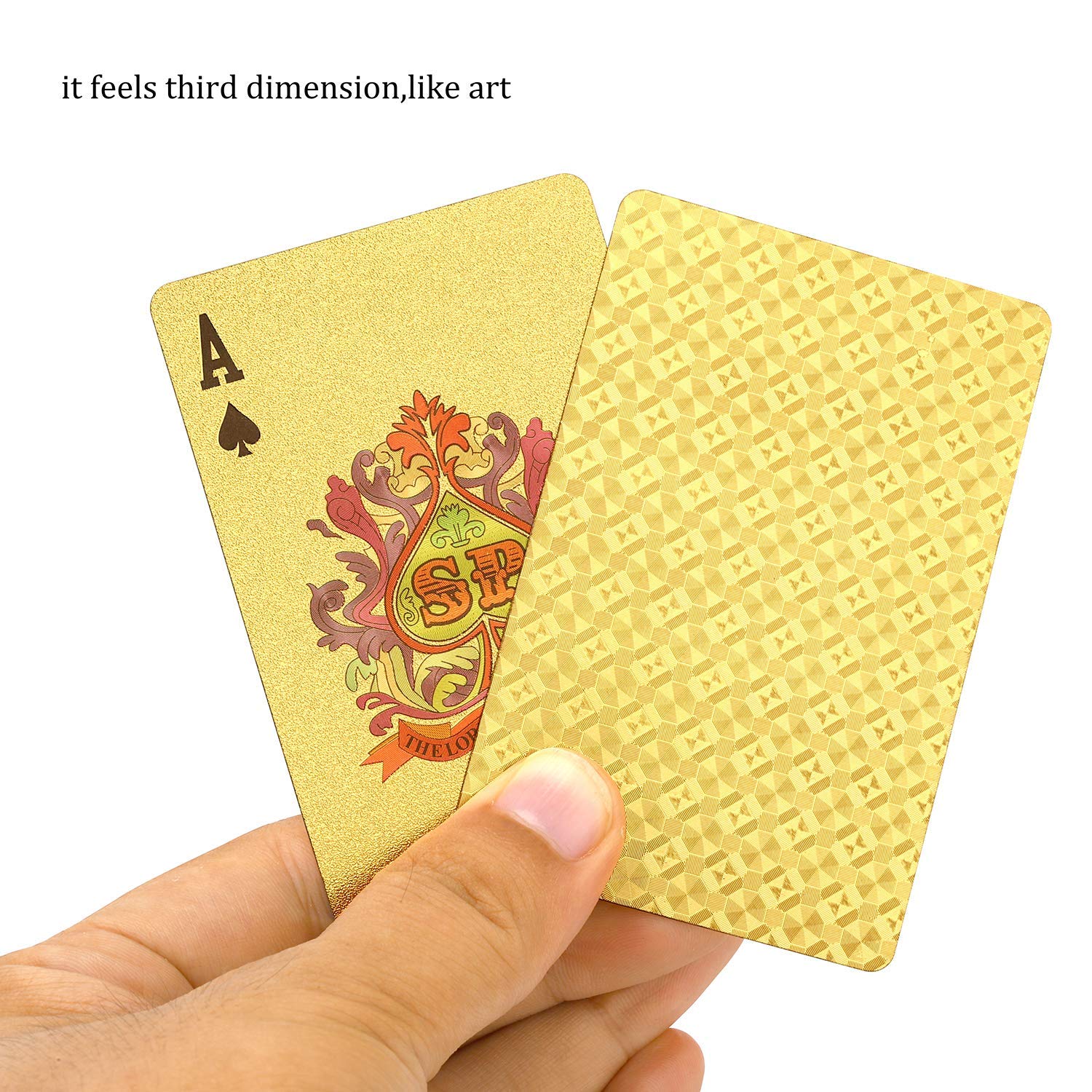 Premium Gold Playing Cards - Waterproof, Washable & Flexible Poker Cards for Parties & Games | High-Grade Plastic Material | Perfect for Casino Nights, Magic Tricks & Family Game Nights