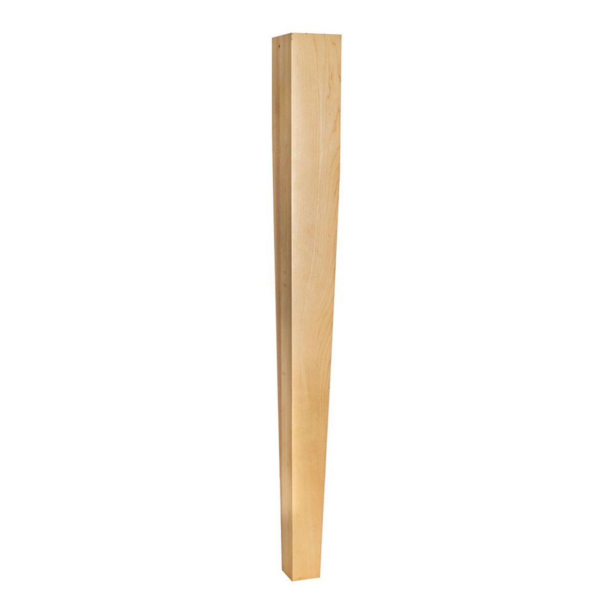 Hardware Resources Alder Two-Sided Tapered Wooden Post - Perfect for Fence, Deck, and Outdoor Structure Construction