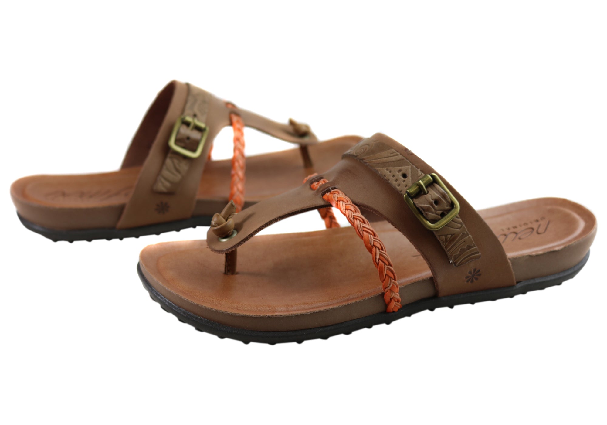 Women's Comfortable Leather Sandals - Handmade in Brazil - Casual Summer Flip Flops for Beach, Travel & Everyday Wear