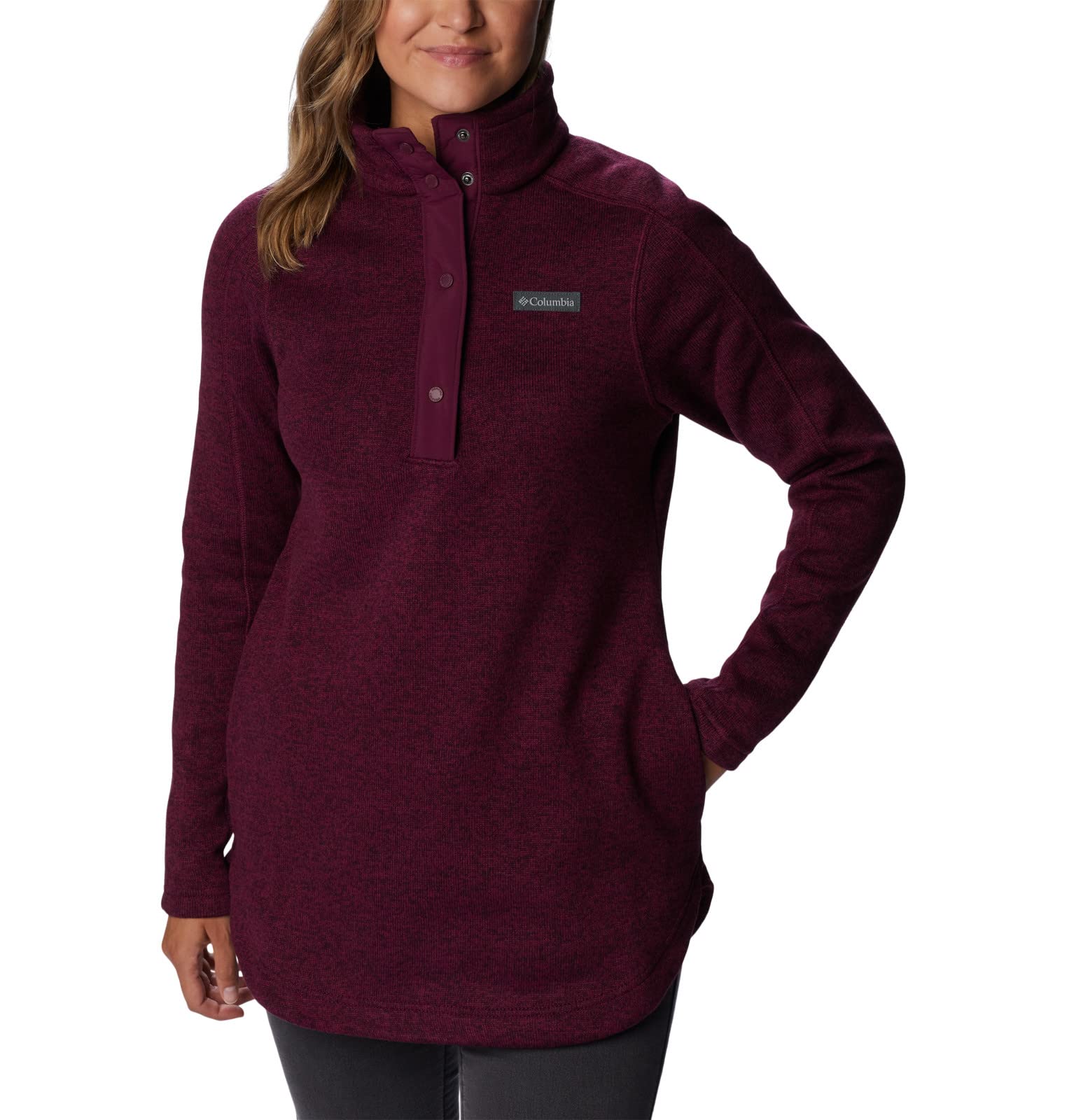 Columbia Women's Sweater Weather Tunic - Soft Fleece Pullover for Outdoor & Casual Wear | Hiking, Camping & Fall Layering Essential
