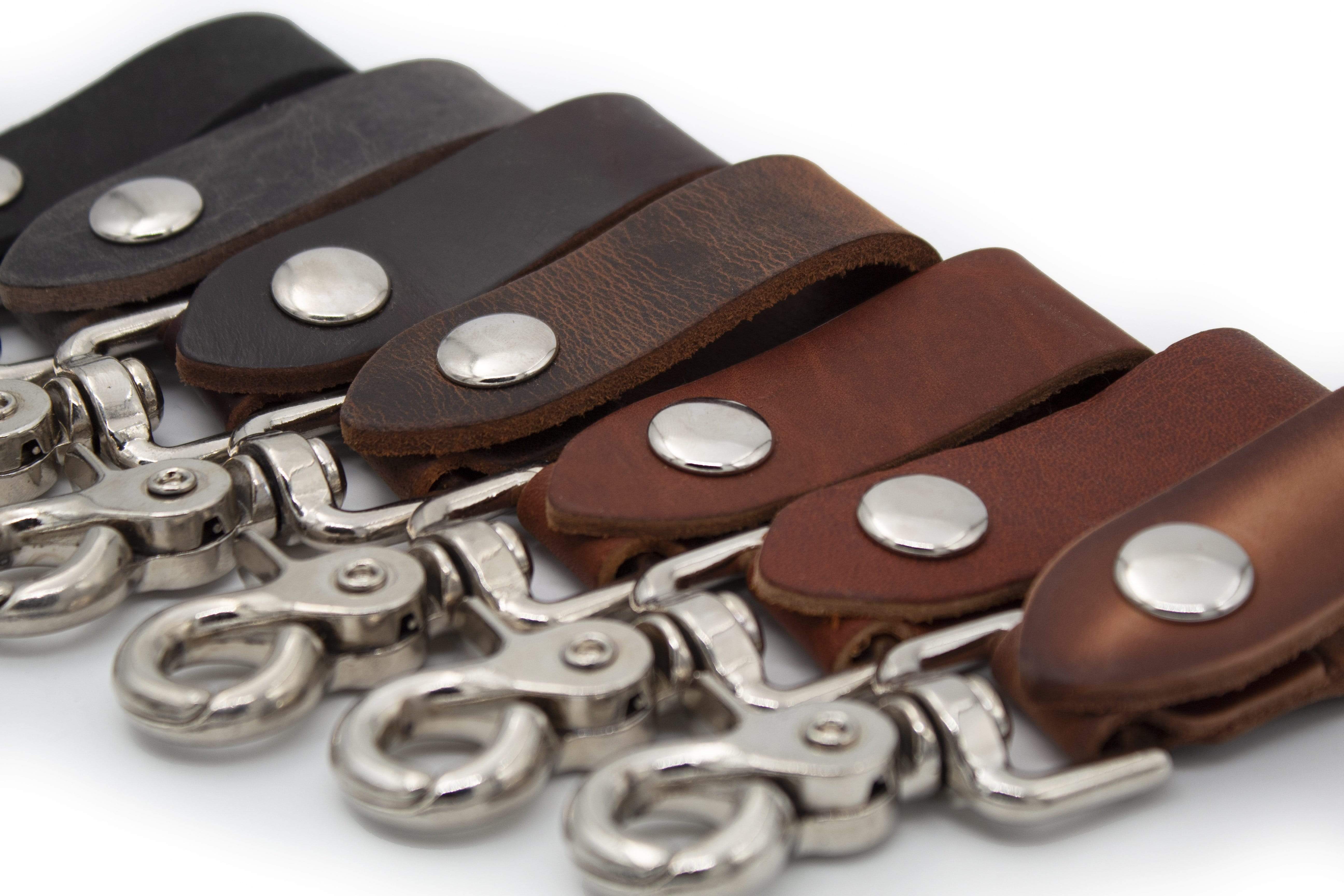 Premium Full Grain Leather Keychain - Durable & Stylish for Everyday Use - Perfect for Keys, Wallets & Gifts