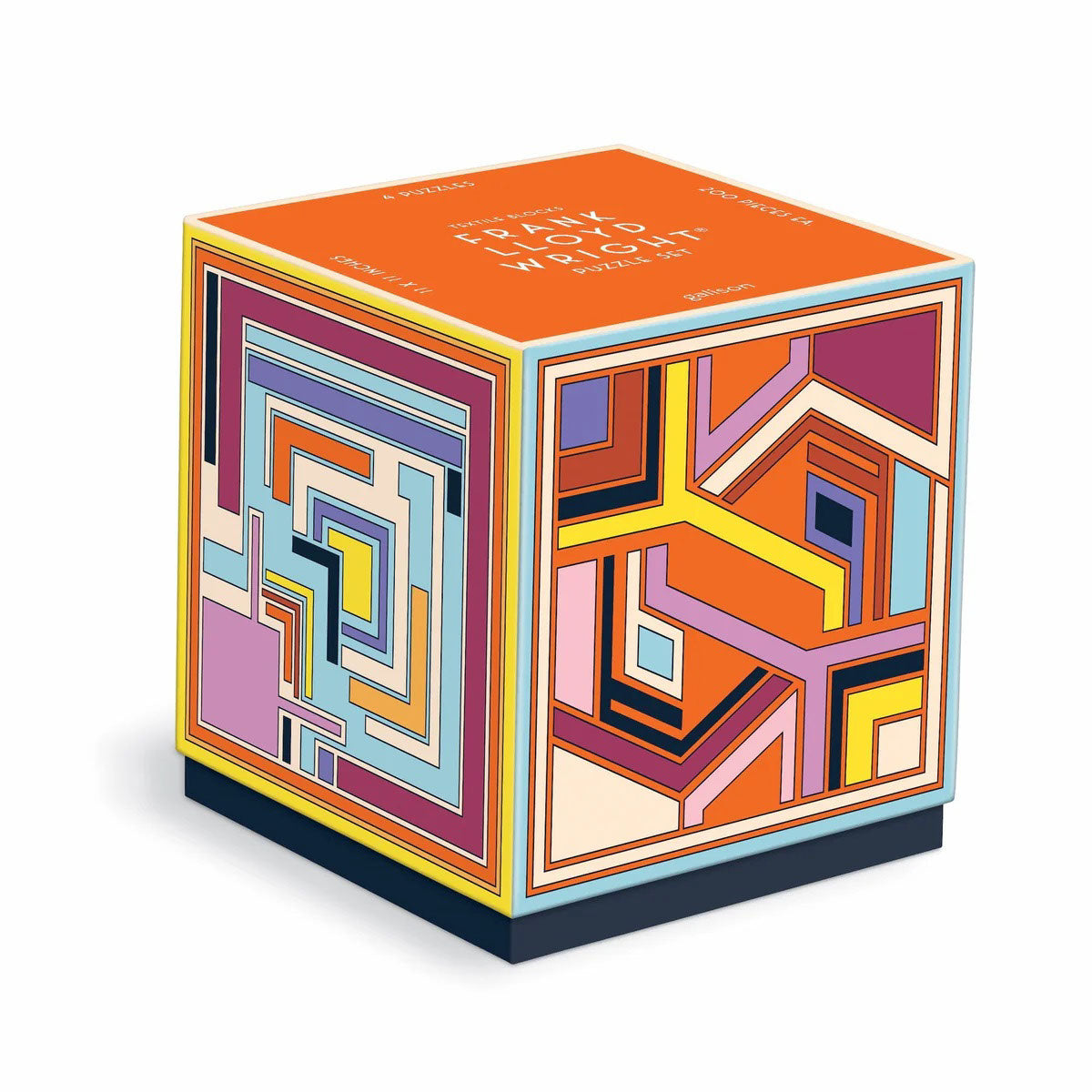 4-Piece Soft Textile Blocks Puzzle Set for Babies & Toddlers - Safe, Colorful, and Educational Sensory Toy for Early Learning & Playtime
