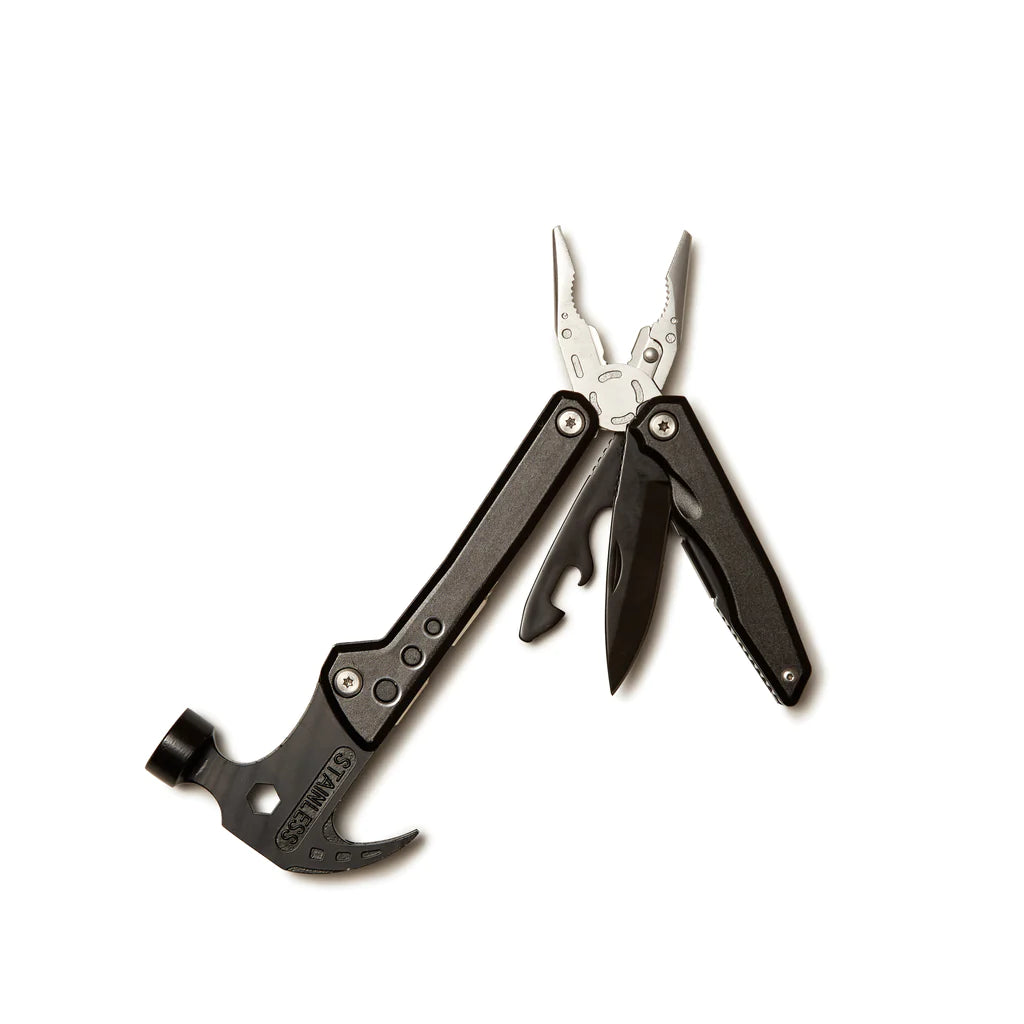 Brouk & Co Maxx 12-in-1 Multi-Tool - Compact & Durable Stainless Steel Utility Tool for Camping, Hiking, Survival & Everyday Carry (EDC)