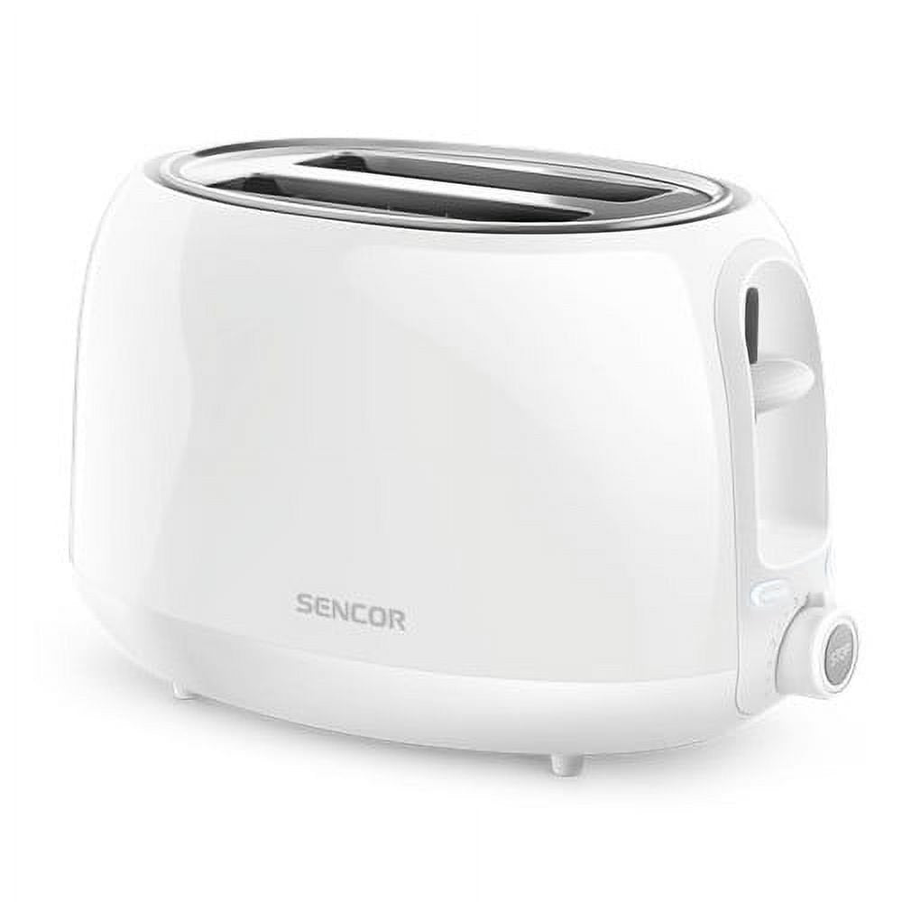 SENCOR STS2700WH 2-Slot Toaster White - Perfect for Breakfast, Kitchen & Small Spaces - Quick Toast for Bagels, Bread & Pastries