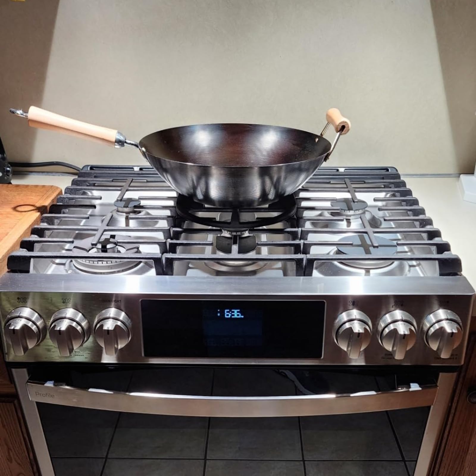 Heavy Duty Cast Iron Wok Ring - Non-Slip Burner Support for Round Bottom Wok Pans | Compatible with Samsung, LG, Whirlpool, GE, Frigidaire, KitchenAid Gas Stoves | Perfect for Asian Cooking, Stir-Frying & Deep Frying