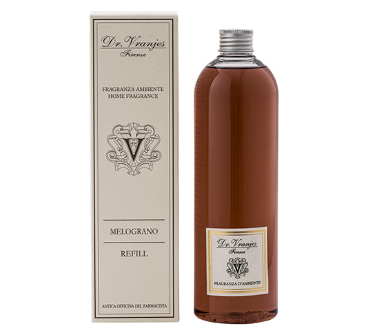 Premium Dr. Vranjes Melograno Scented Diffuser Refill 500ml - Long-Lasting Home Fragrance Oil for Luxury Living Rooms, Spas & Bedrooms