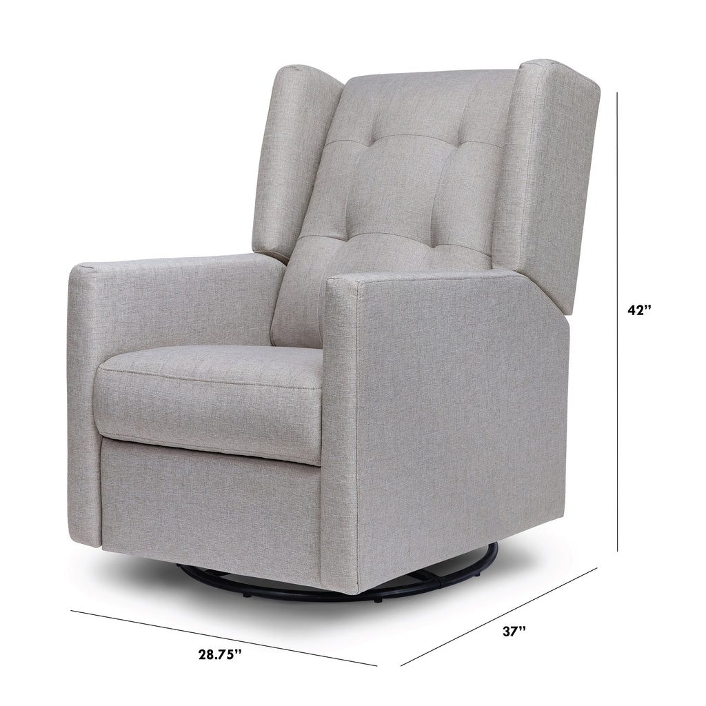 Maddox Recliner and Swivel Glider Chair - Comfortable Modern Living Room Furniture with Smooth 360° Rotation - Perfect for Relaxing, Reading, and Watching TV in Your Home