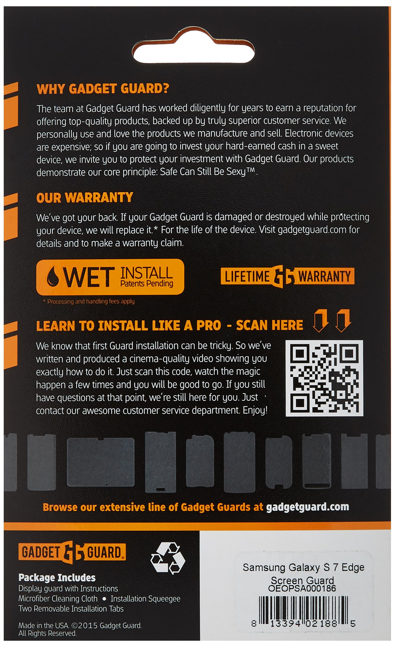 Samsung Galaxy S7 Edge Screen Protector - Clear for Daily Protection