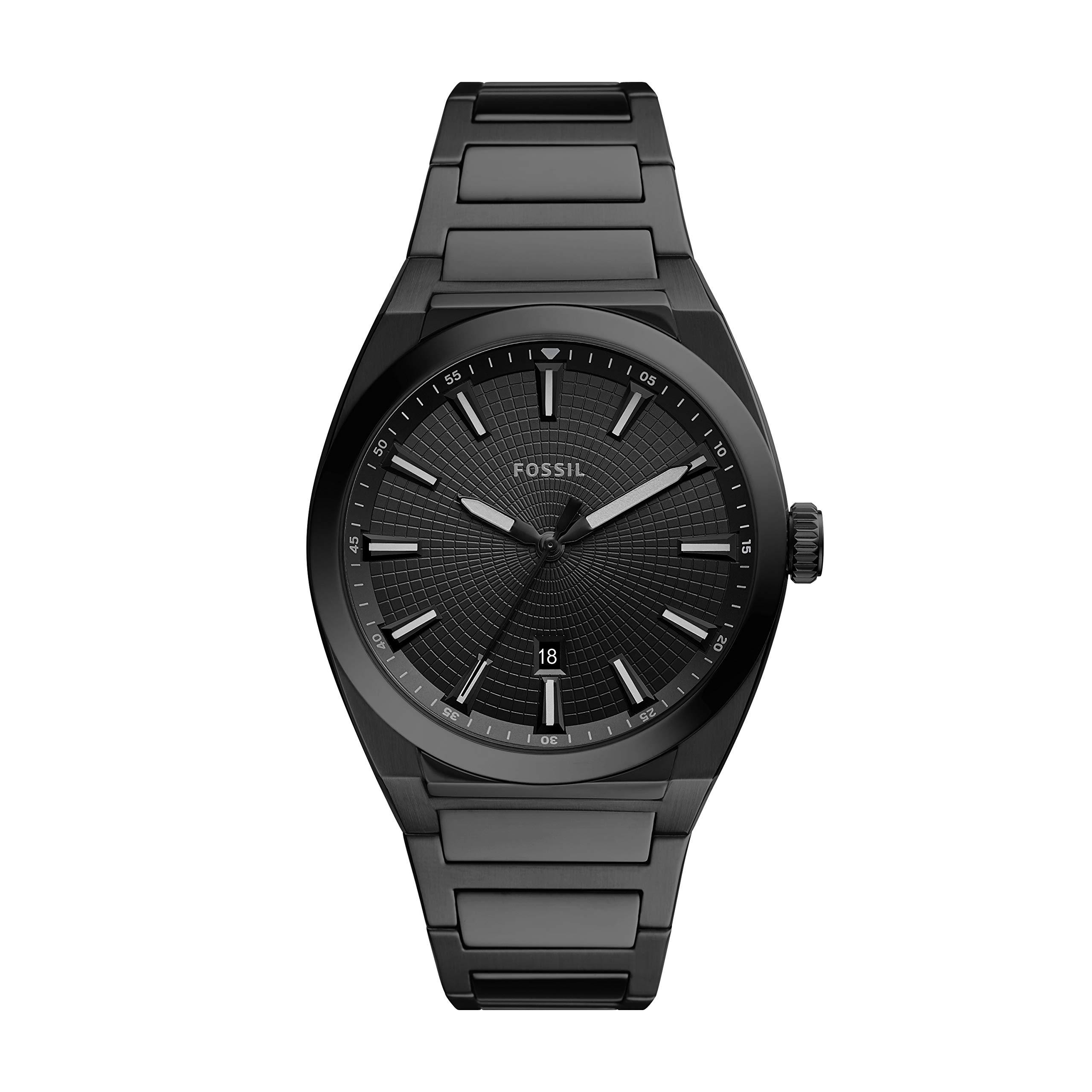 Fossil Everett Men's Stainless Steel Dress Watch - Quartz Chronograph, Water Resistant, Date Display - Perfect for Business, Formal Events & Everyday Wear