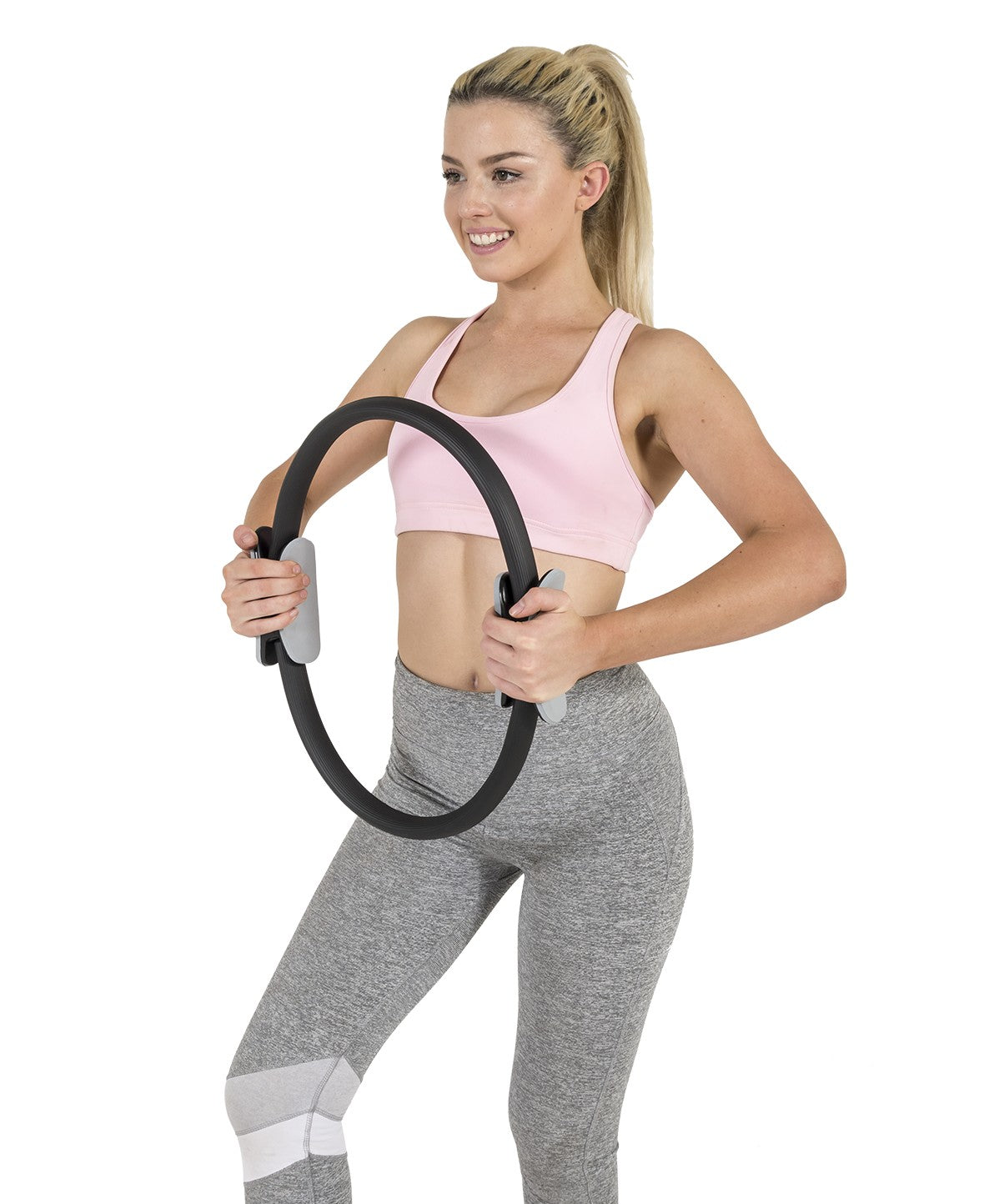 Premium Ergo Toning Pilates Ring - Fitness Resistance Circle for Core Strength & Muscle Toning - Perfect for Home Workouts, Yoga, Pilates & Physical Therapy