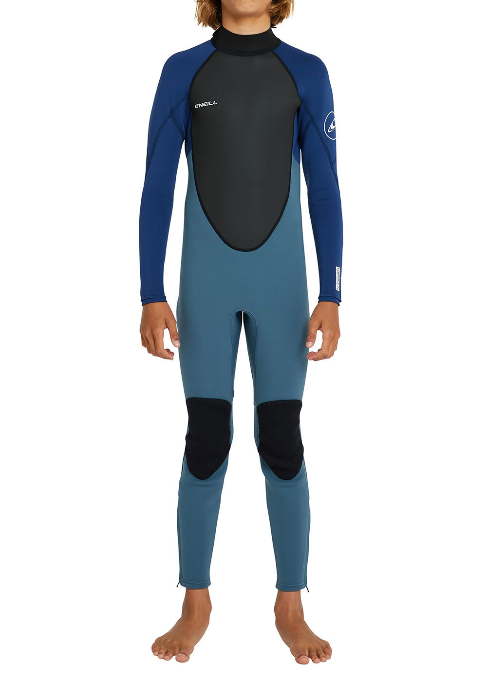 O'Neill Boys Reactor 2 3/2mm Back Zip Steamer Wetsuit - Kids Surfing Wetsuit for Cold Water Swimming, Snorkeling & Beach Activities