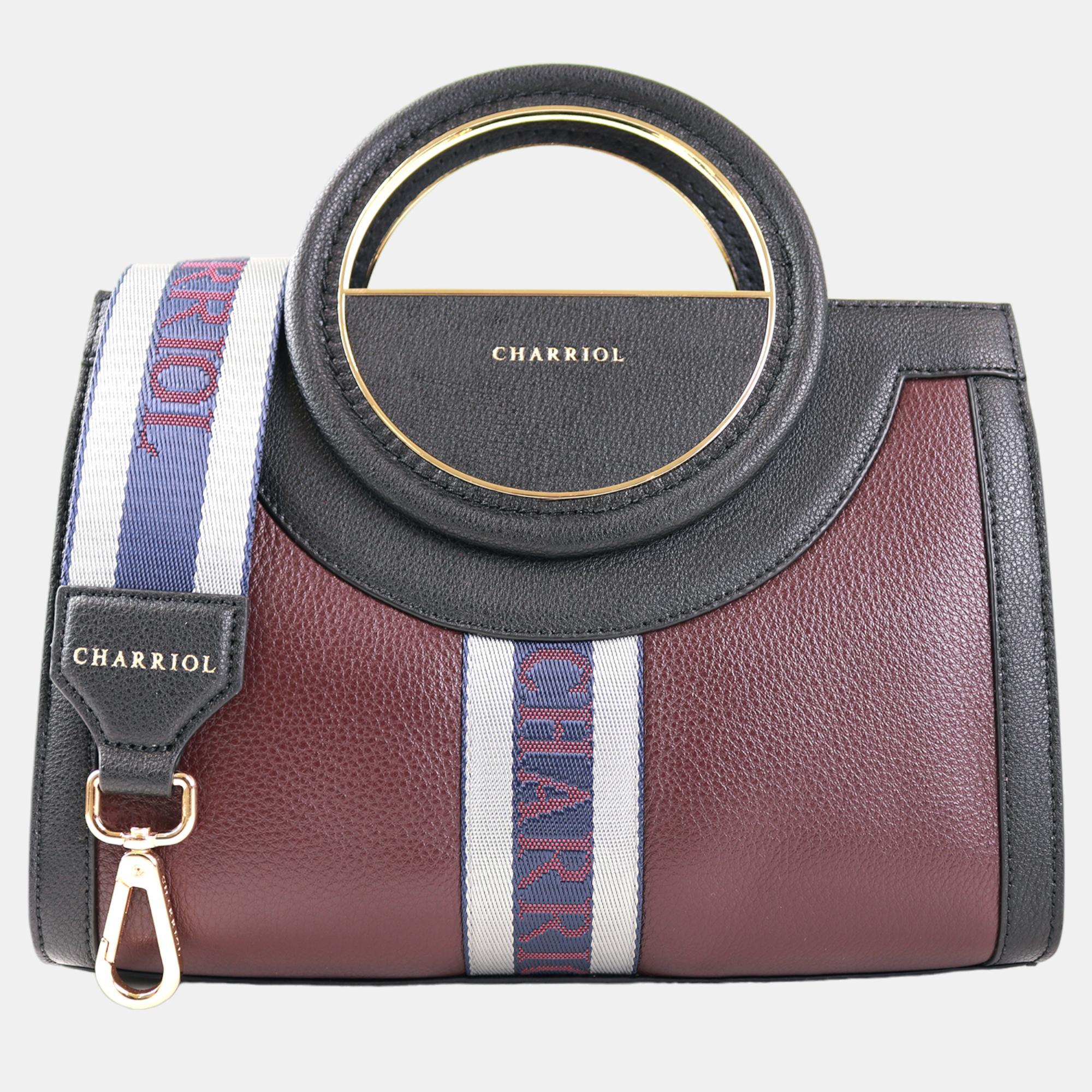 Stylish Black Leather Deauville Handbag for Women - Fashionable Shoulder Bag for Work, Travel & Everyday Use