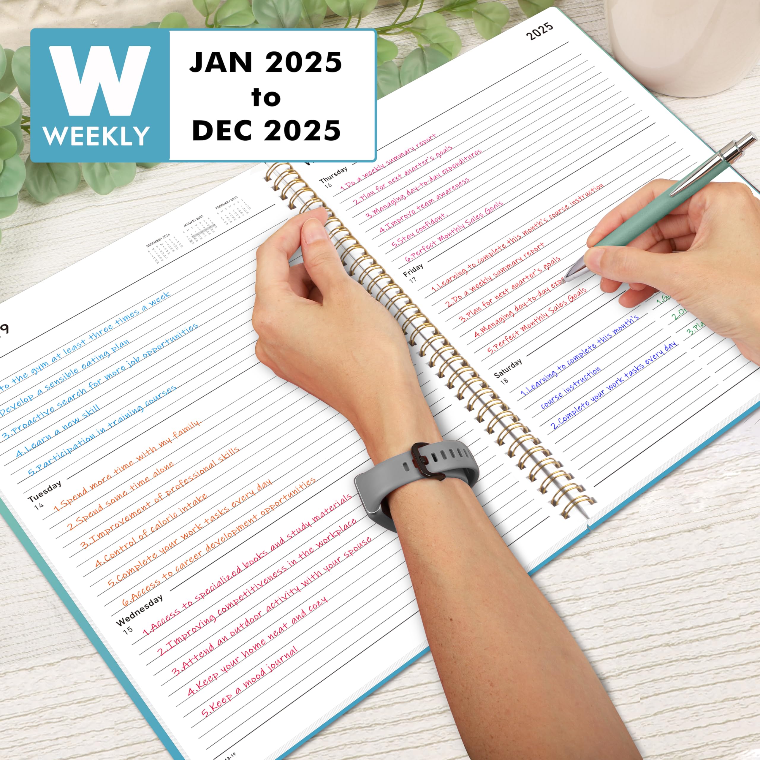 2025 Planner Calendar - 12-Month Daily, Weekly & Monthly Academic Planner (Jan 2025-Dec 2025) | 8.5