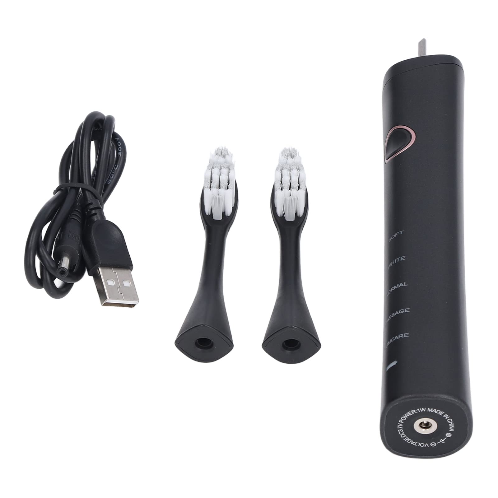 Rechargeable Electric Toothbrush with 39000 RPM & Travel Case - Whitening Teeth Cleaning for Home & Travel Use - USB Charging Oral Care Kit for Adults