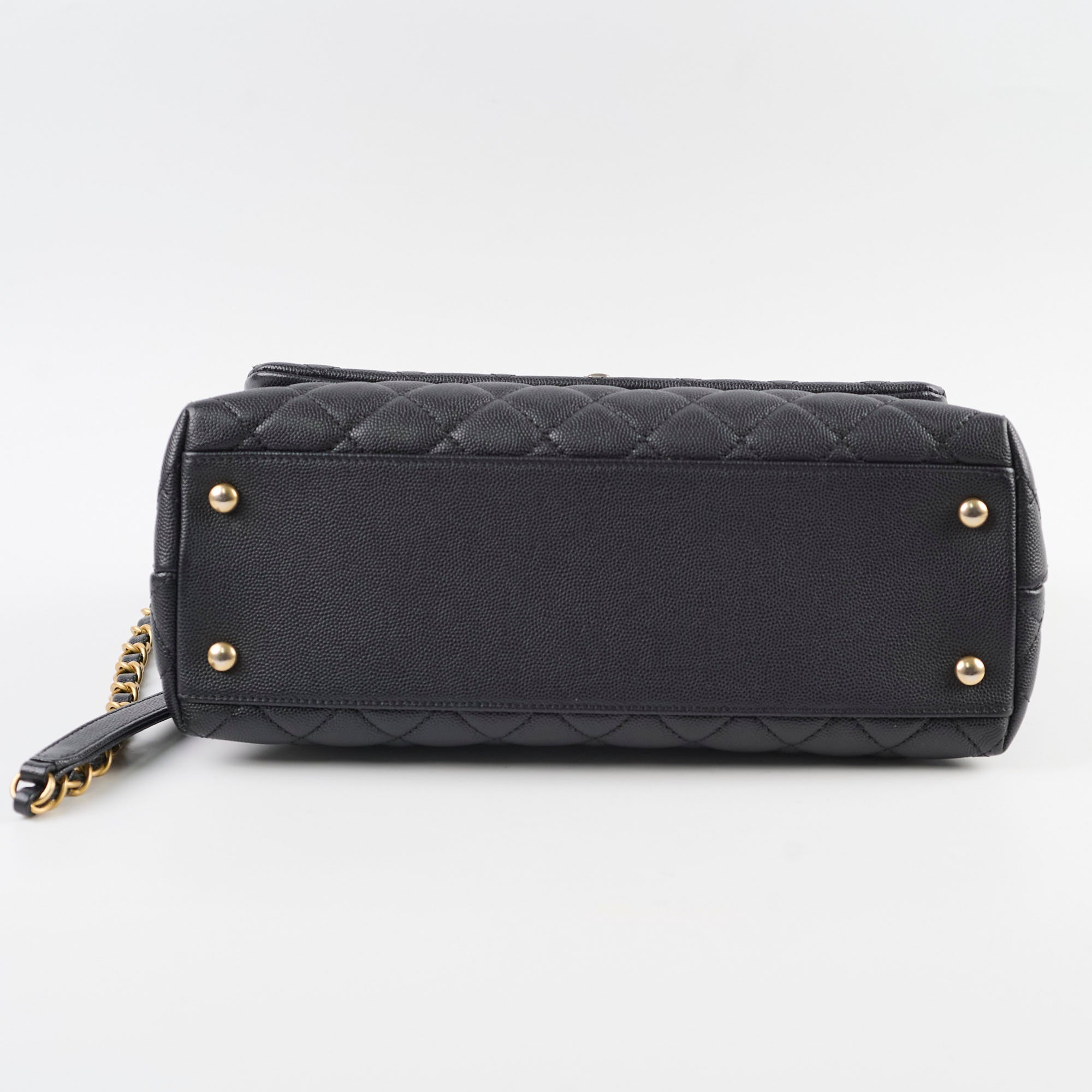 Chanel Medium Coco Handle Bag in Black Caviar Leather - Luxury Crossbody Purse for Women, Perfect for Work, Evening Events & Daily Use
