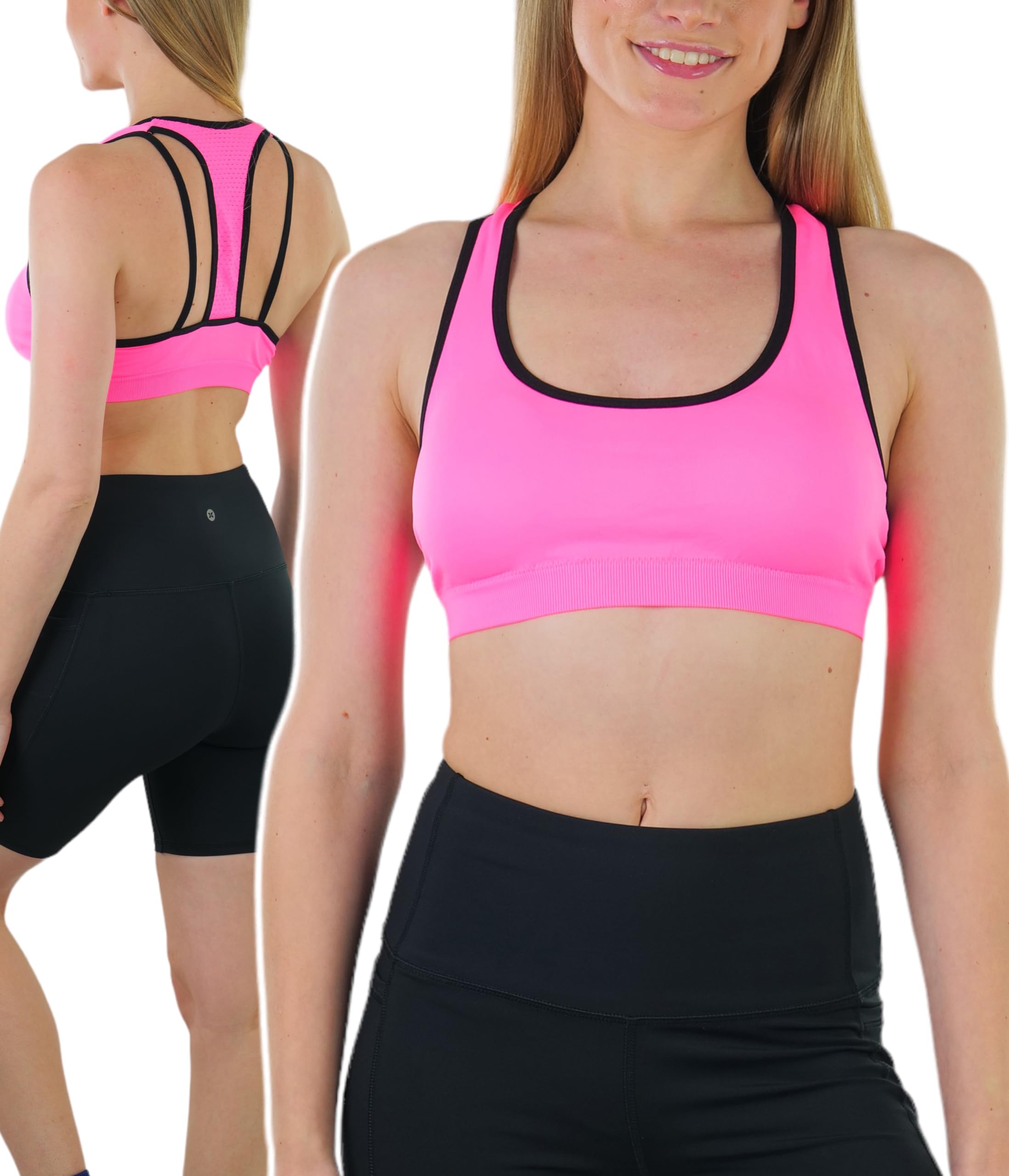 ToBeInStyle Women's Seamless Wire-Free Sports Bras & Bralettes - Supportive Comfort for Yoga, Gym & Everyday Wear