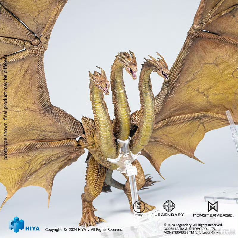 1/18 Scale HIYA 14-inch Godzilla vs King Ghidorah Action Figure - King of the Monsters Gravity Beam Version | Collectible Movie Toy for Display & Play | Perfect for Fans, Gift Giving & Home Decor