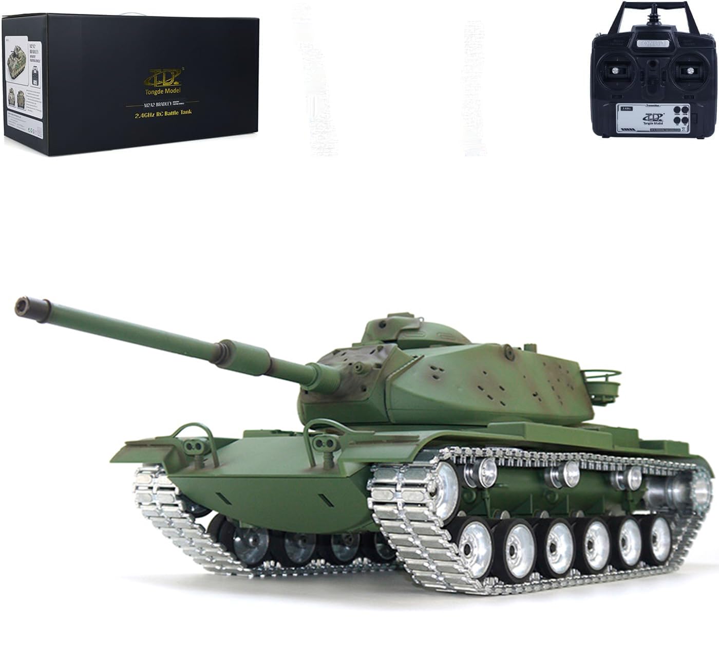 1/16 TOUCAN RC M60A3 USA Tank - Remote Control Hobby Model with BB Shooting, Infrared Battle System, Metal Wheels & Barrel Recoil - Perfect for Military Enthusiasts & Outdoor RC Battles